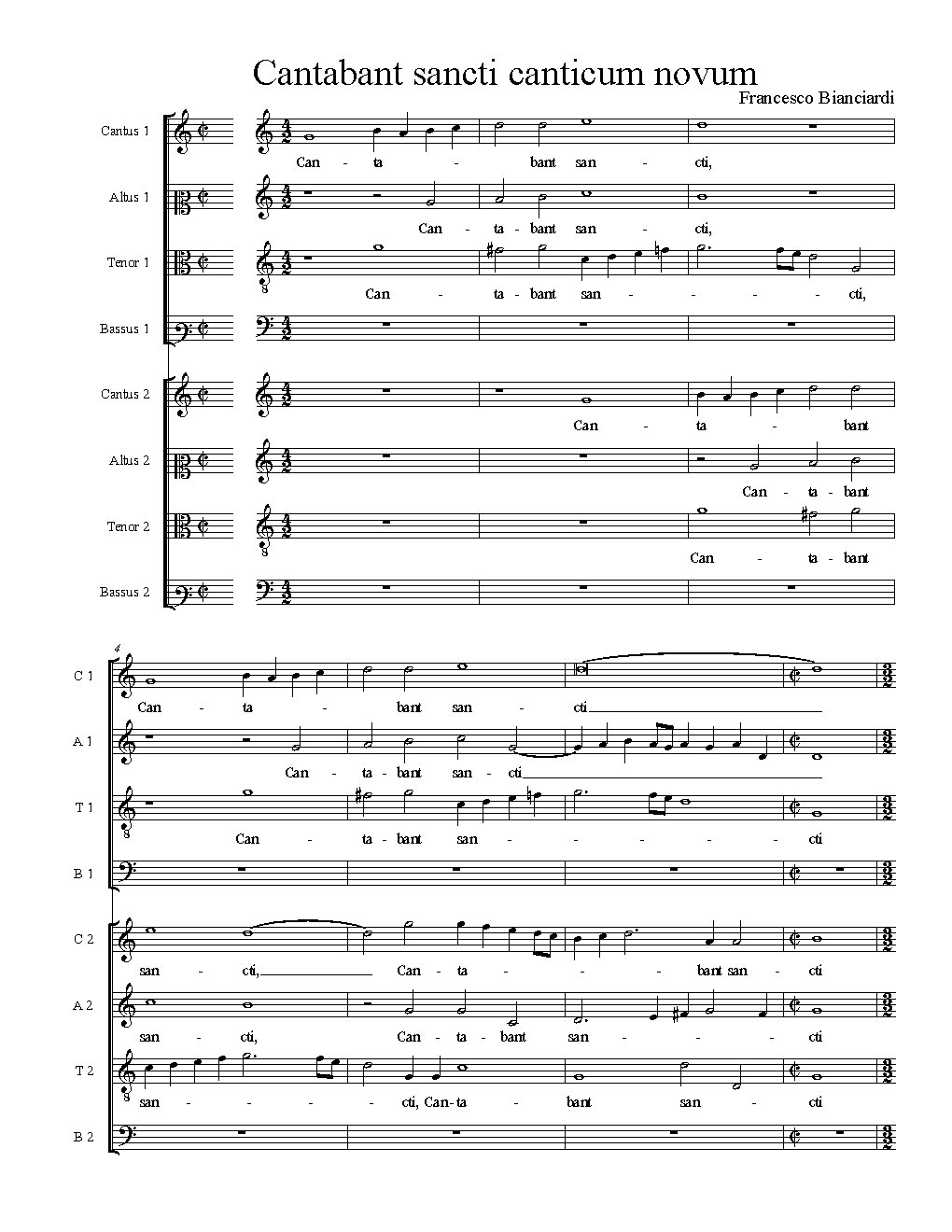 Cantabant sancti canticum novum