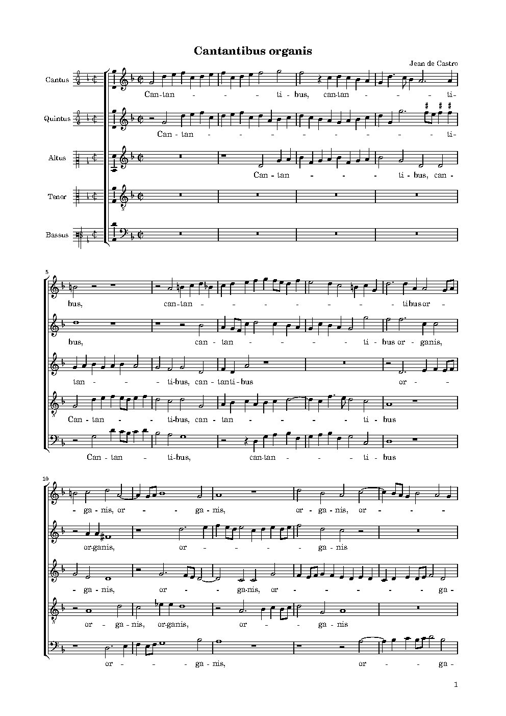 Cantantibus organis (1588)