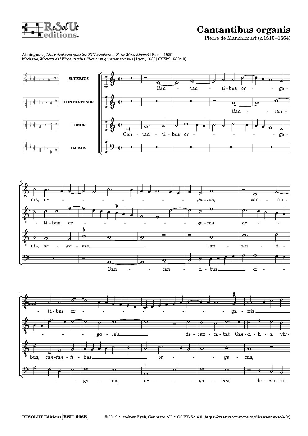 Cantantibus organis - Choir Script PDF Thumbnail