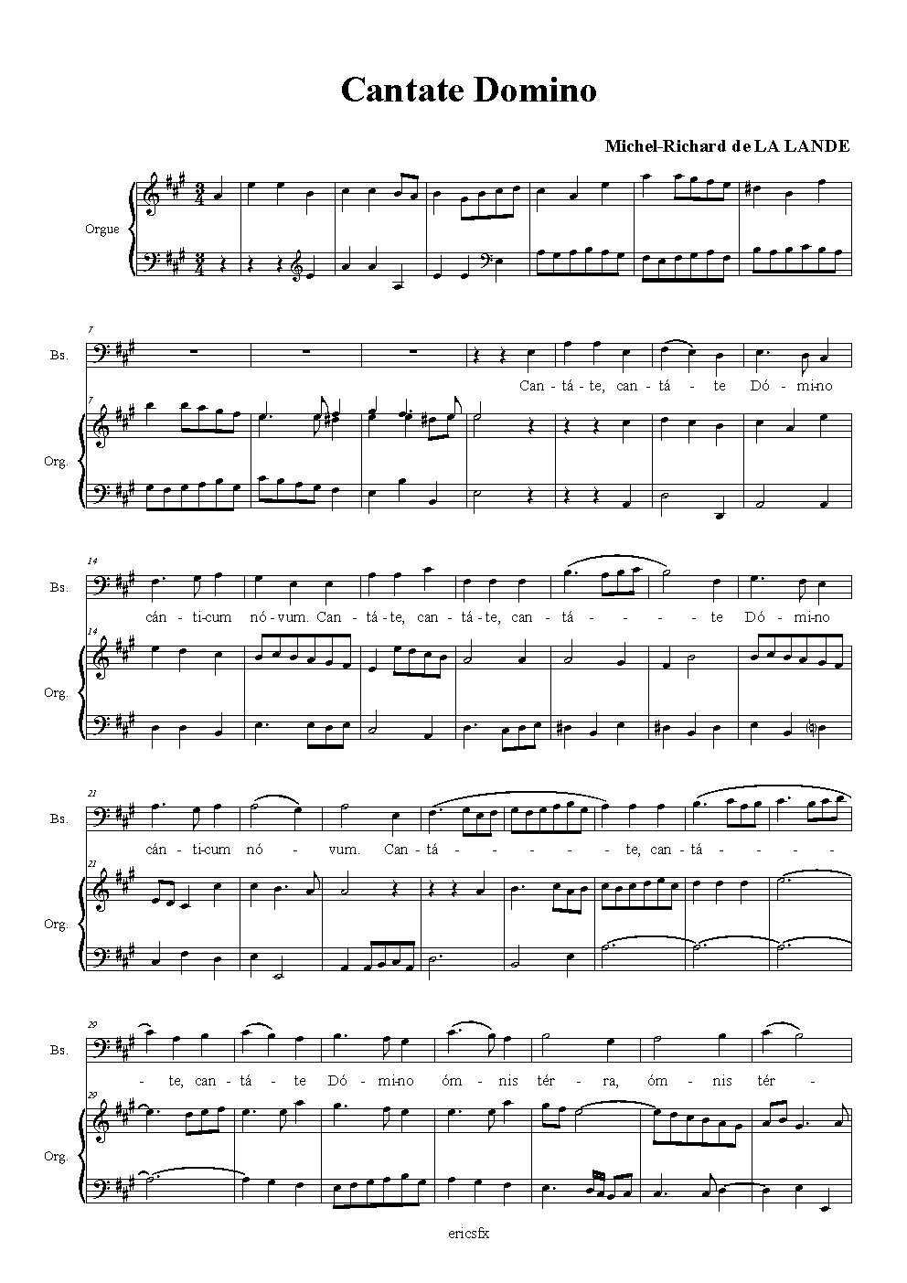 Cantate Domino - Choir Script PDF Thumbnail