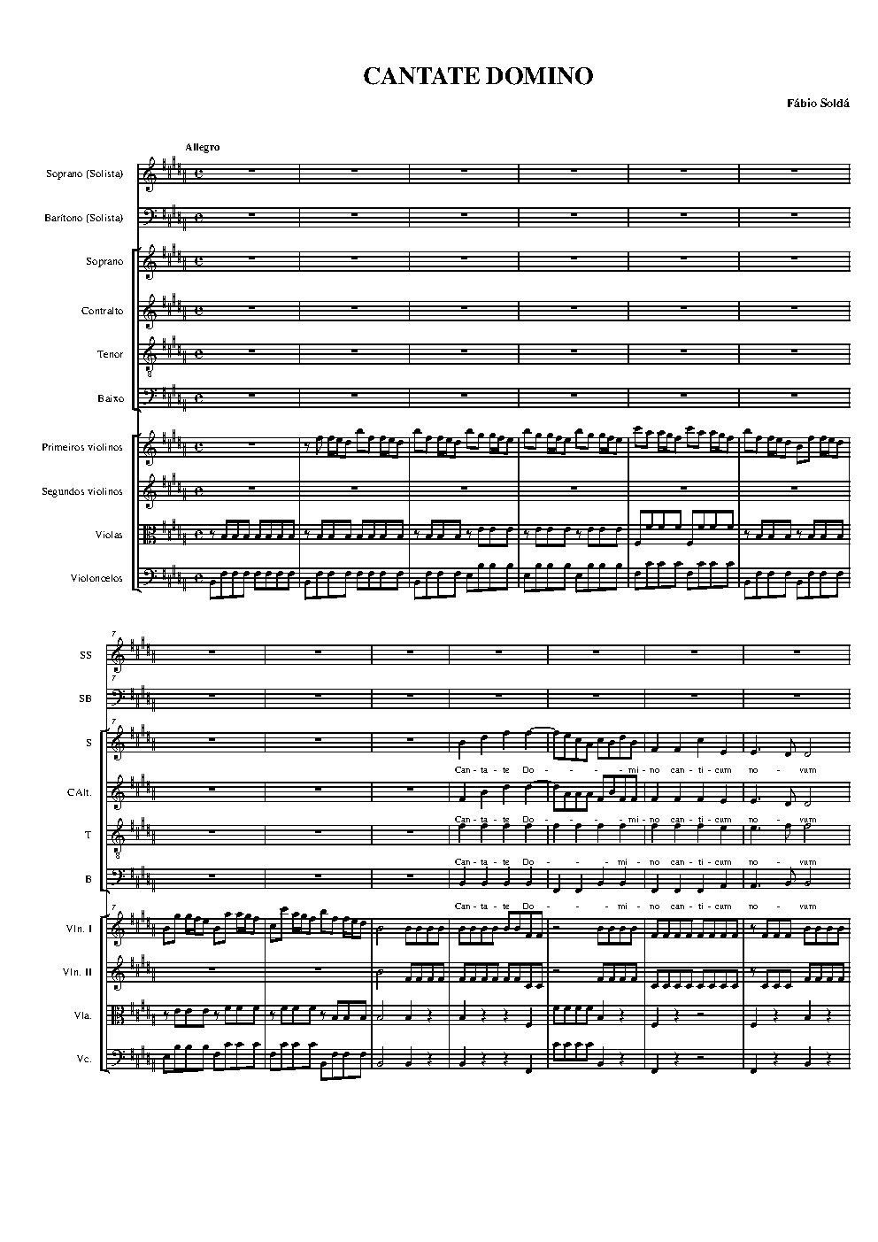 Cantate Domino