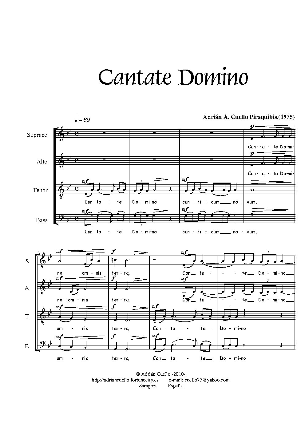 Cantate Domino
