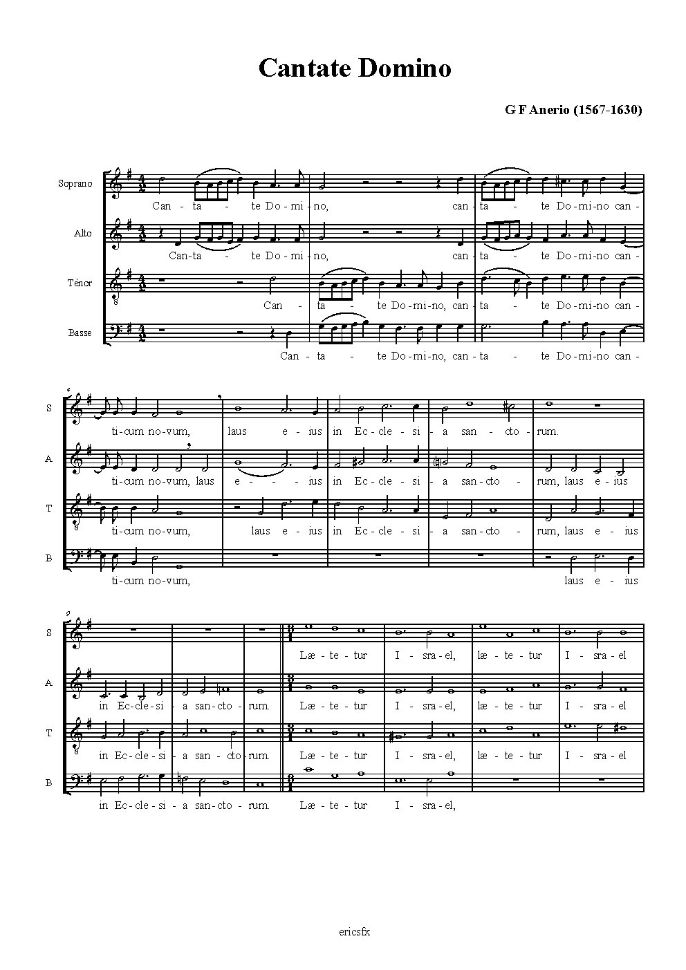 Cantate Domino