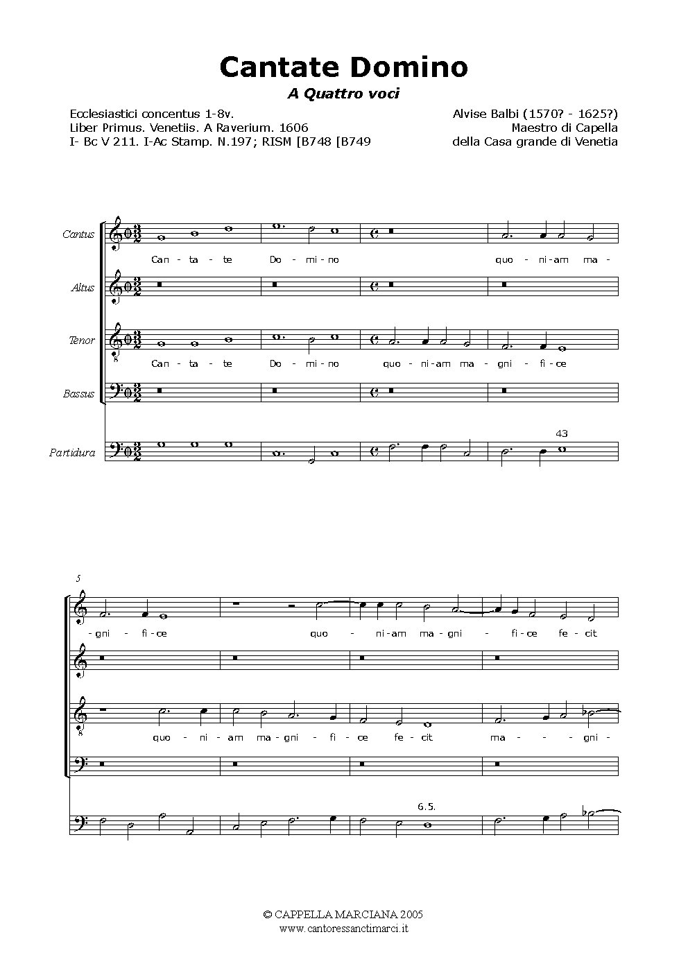 Cantate Domino