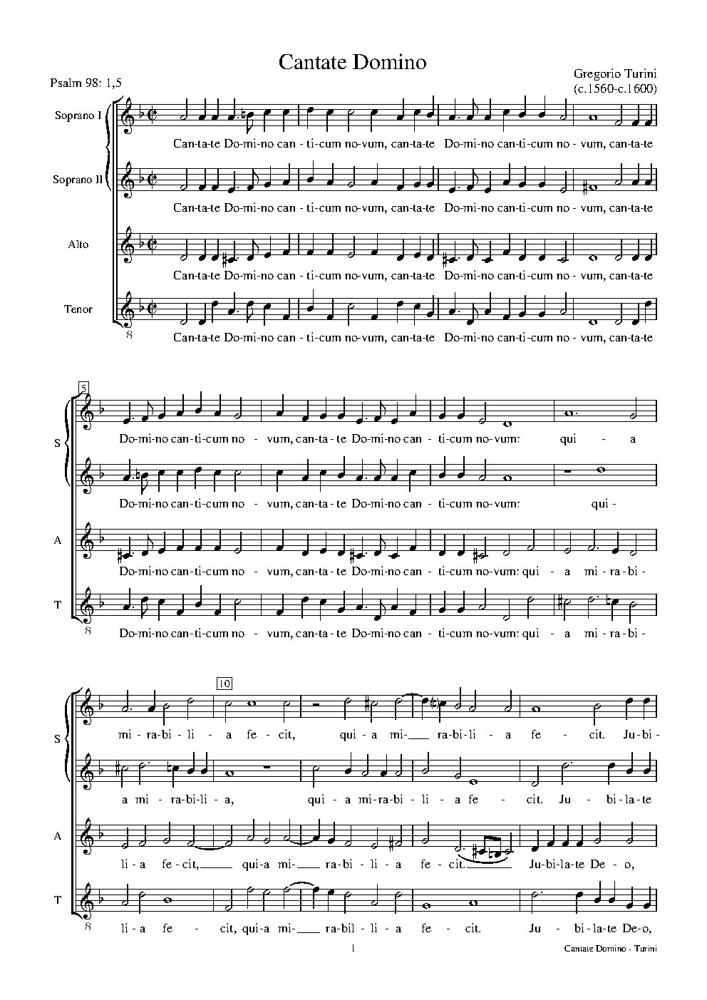 Cantate Domino
