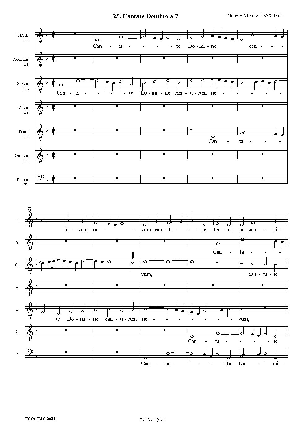 Cantate Domino