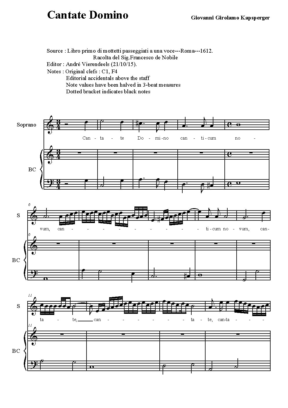Cantate Domino