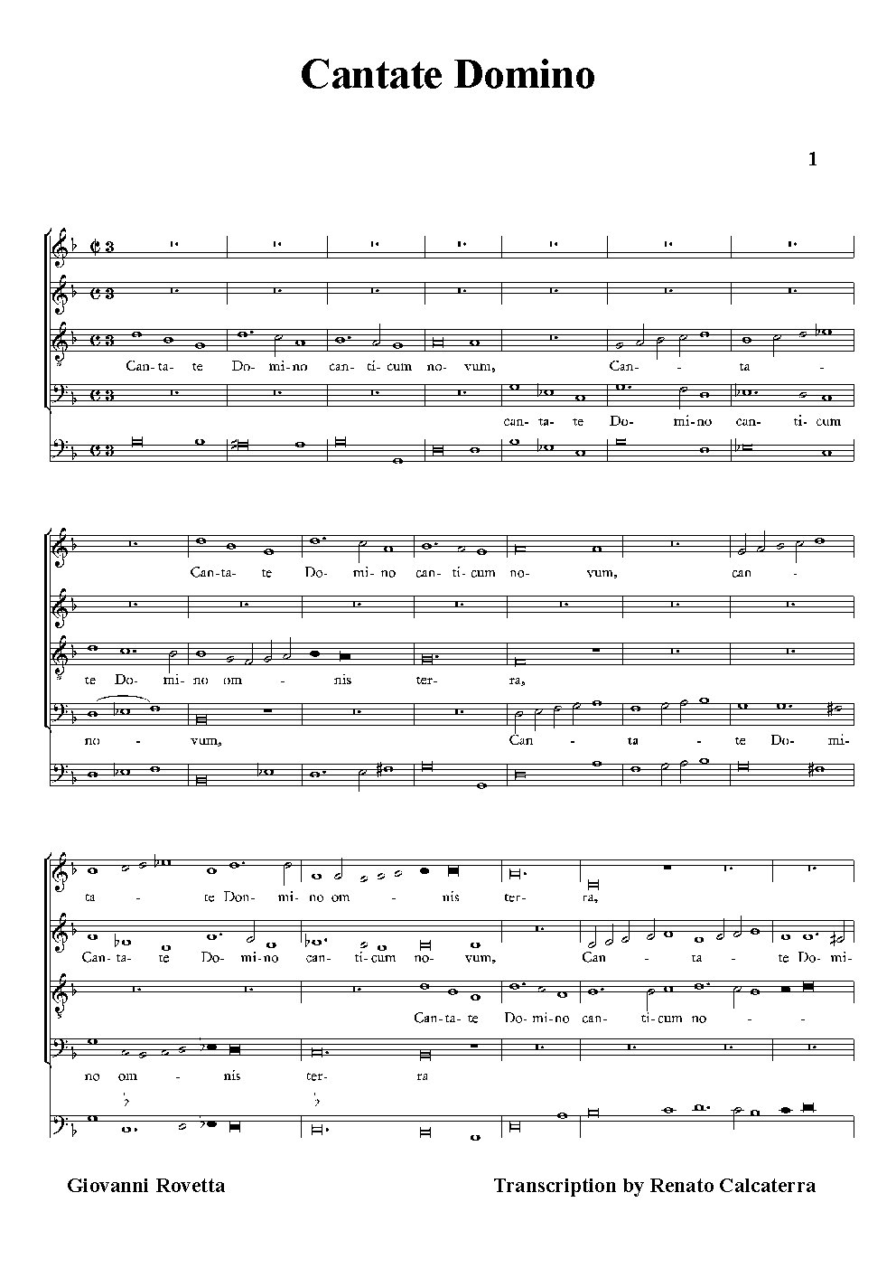Cantate Domino