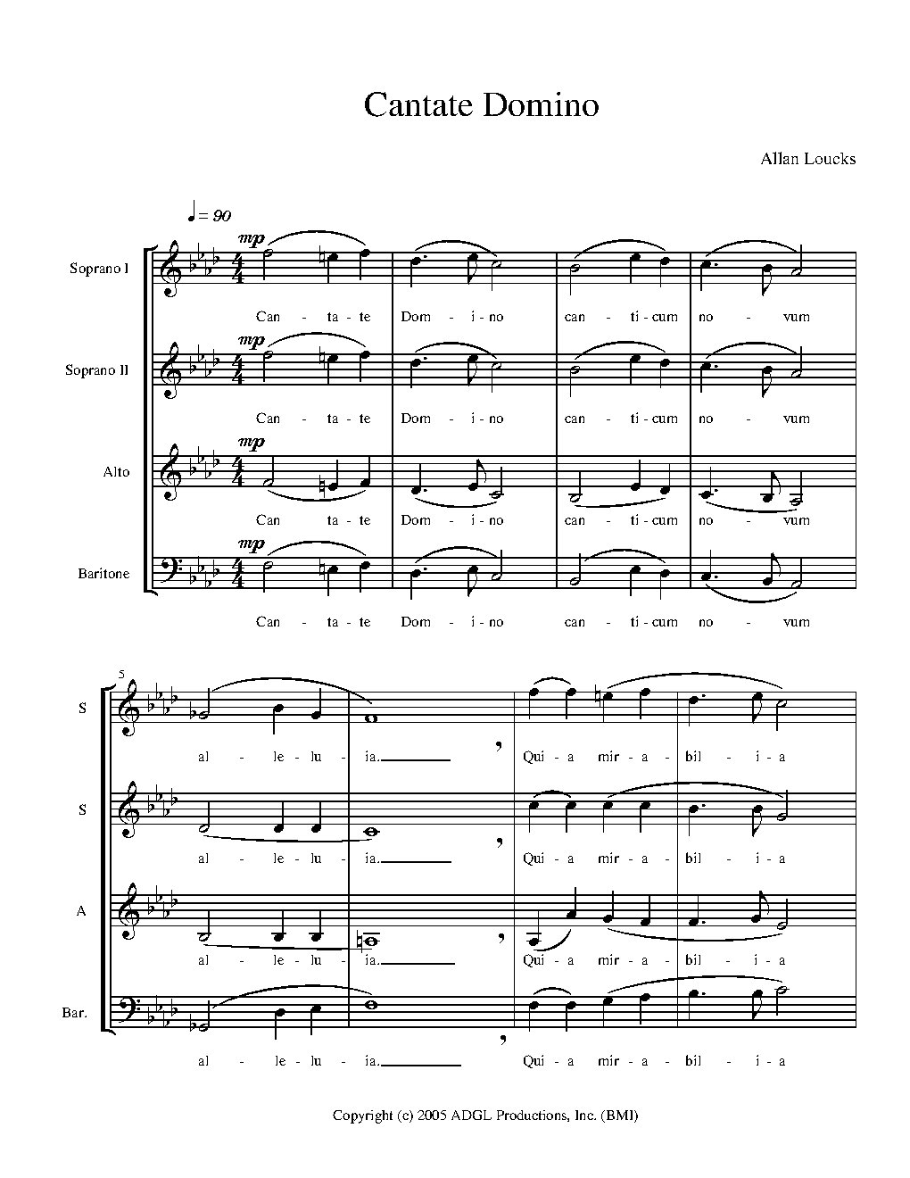 Cantate Domino