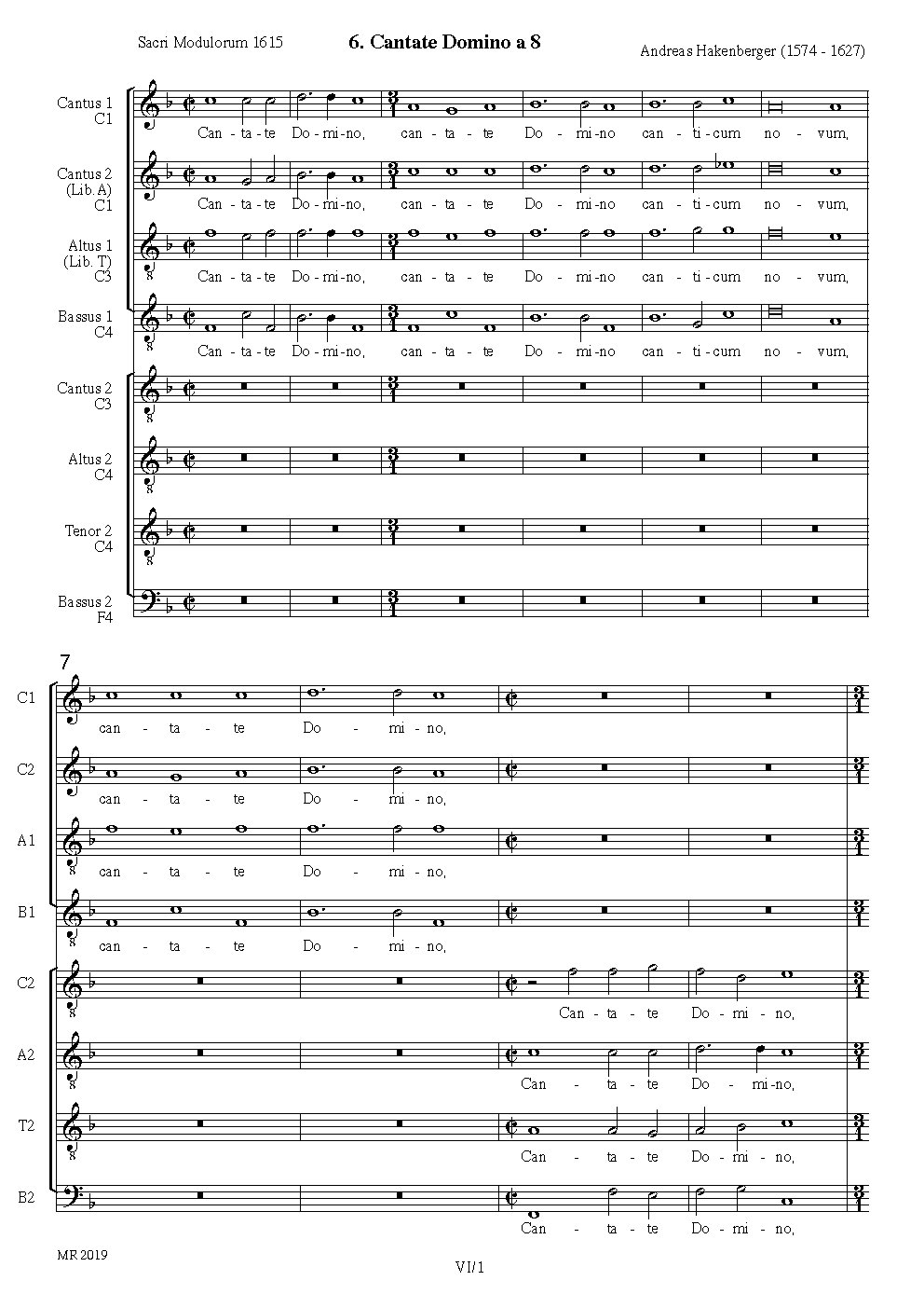 Cantate Domino