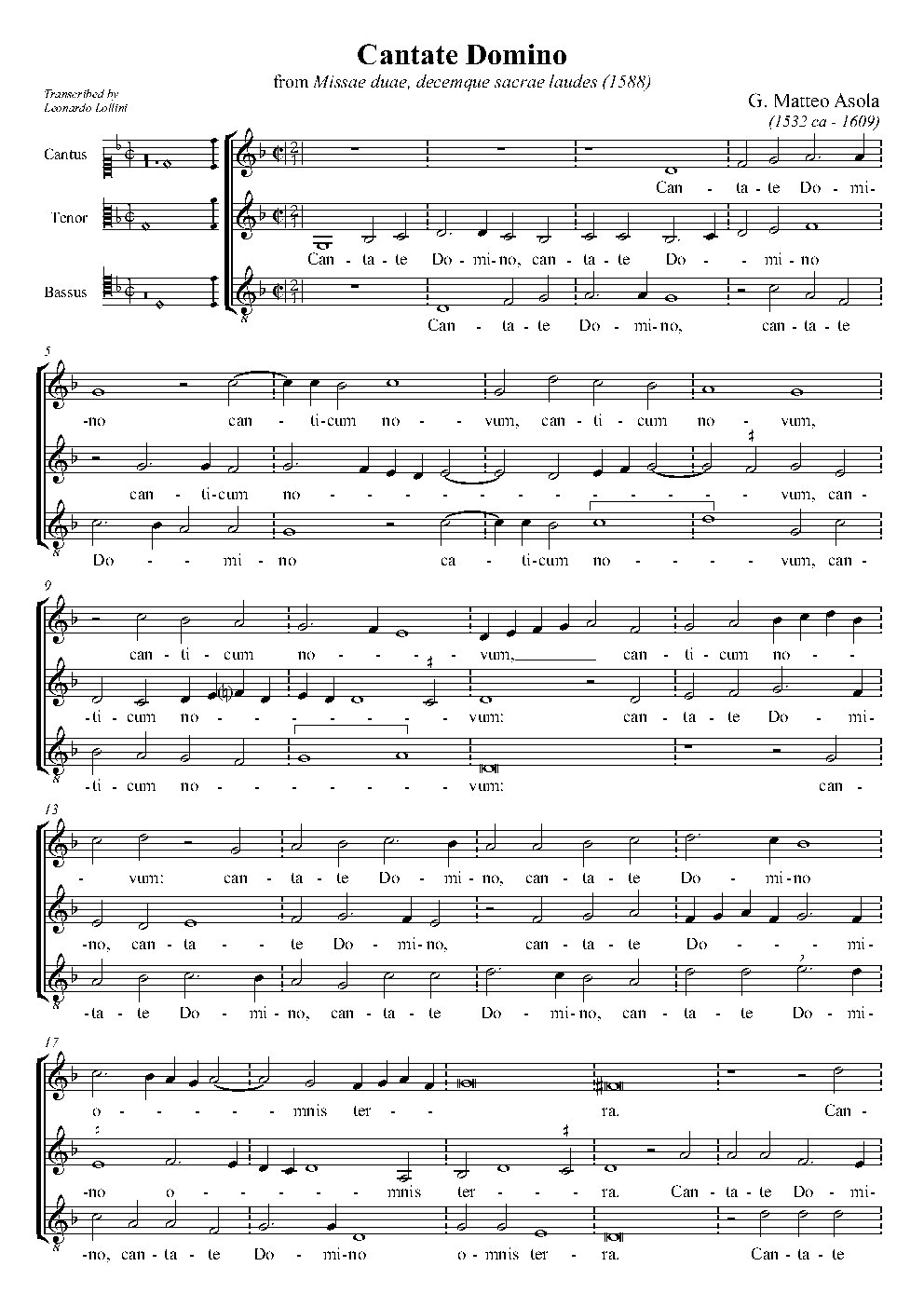 Cantate Domino