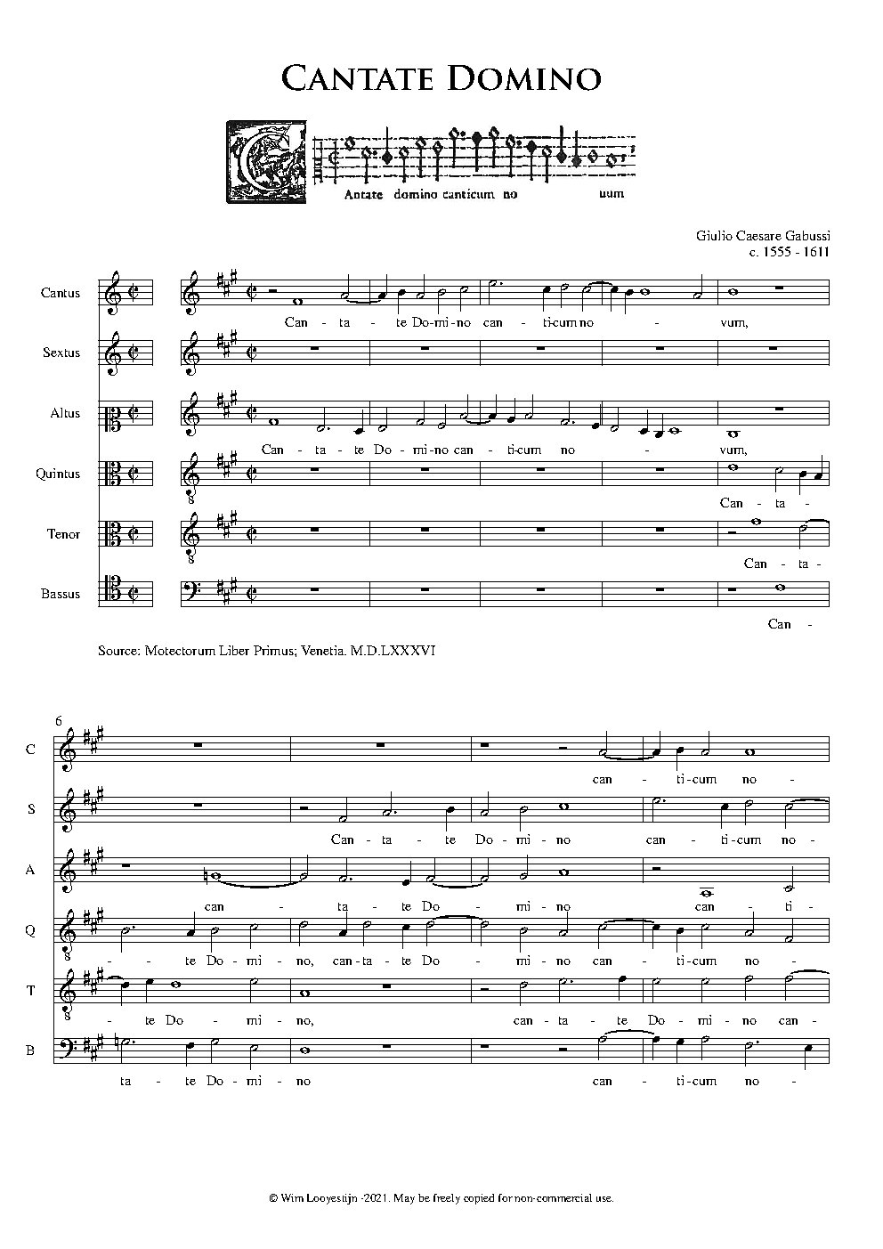 Cantate Domino
