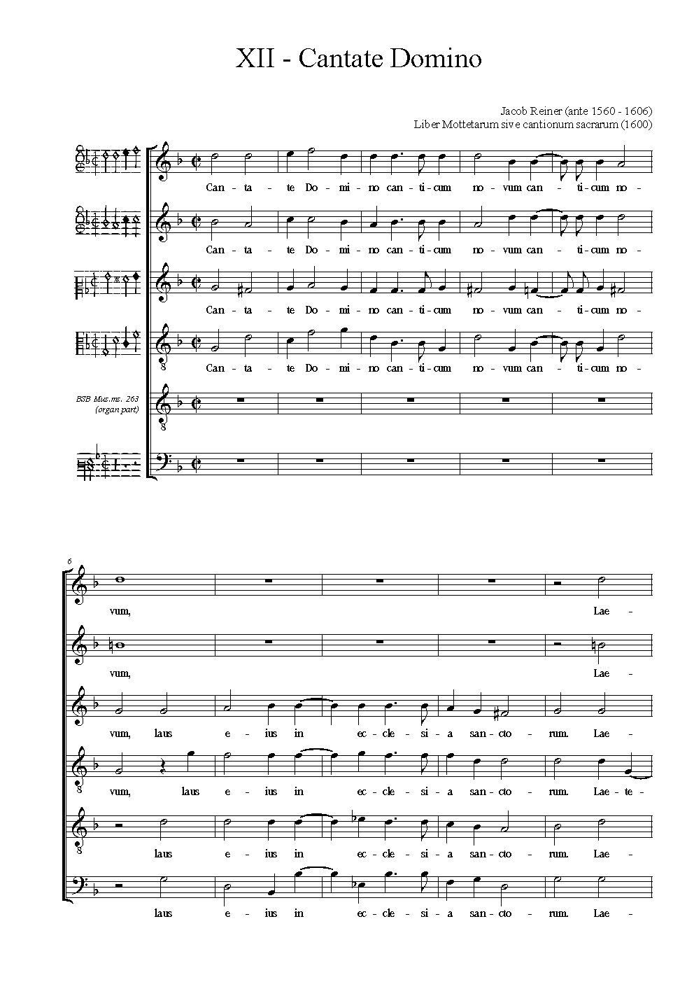 Cantate Domino