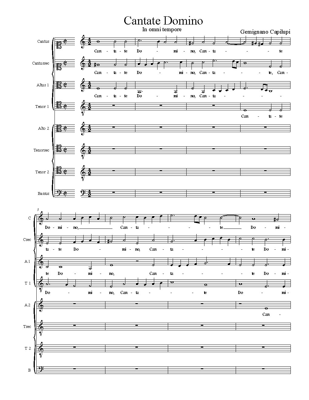 Cantate Domino