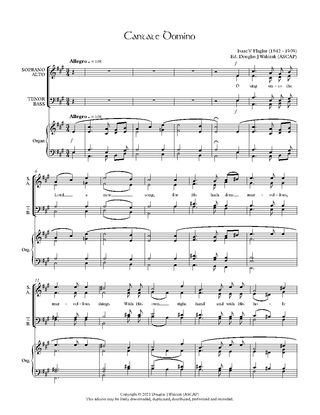 Cantate Domino