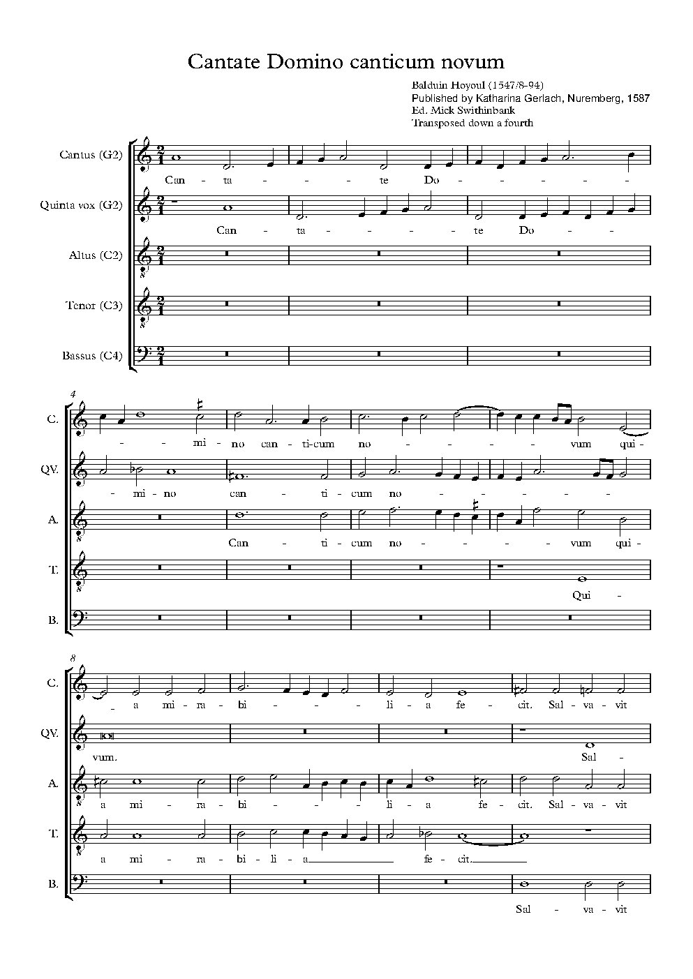 Cantate Domino