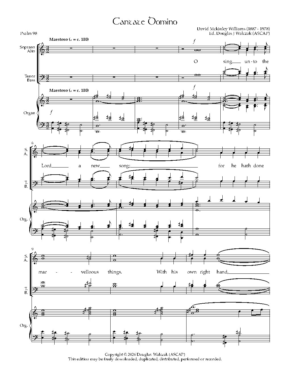 Cantate Domino