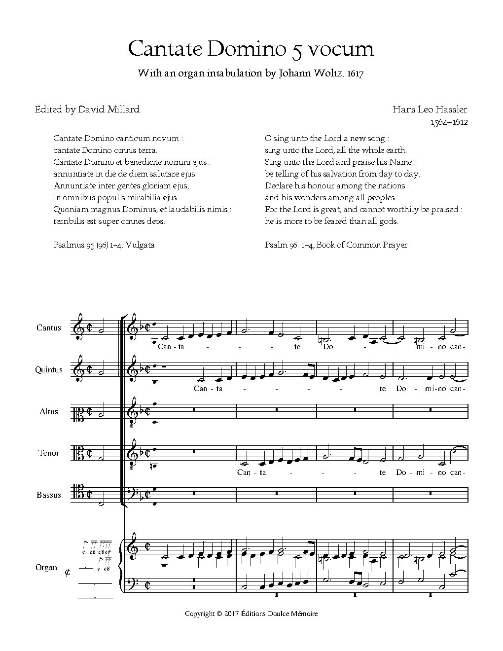 Cantate Domino - Choir Script PDF Thumbnail
