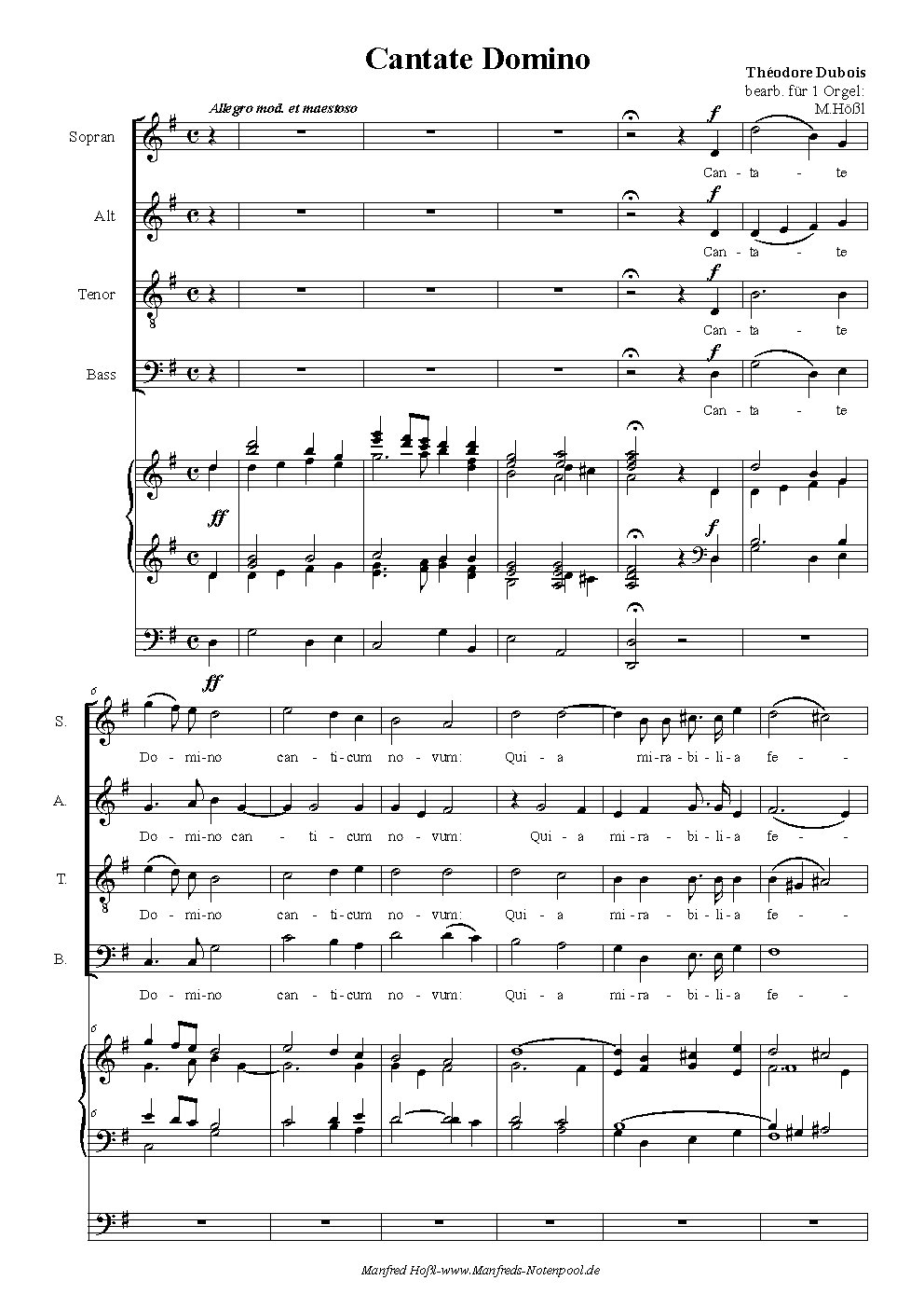 Cantate Domino - Choir Script PDF Thumbnail
