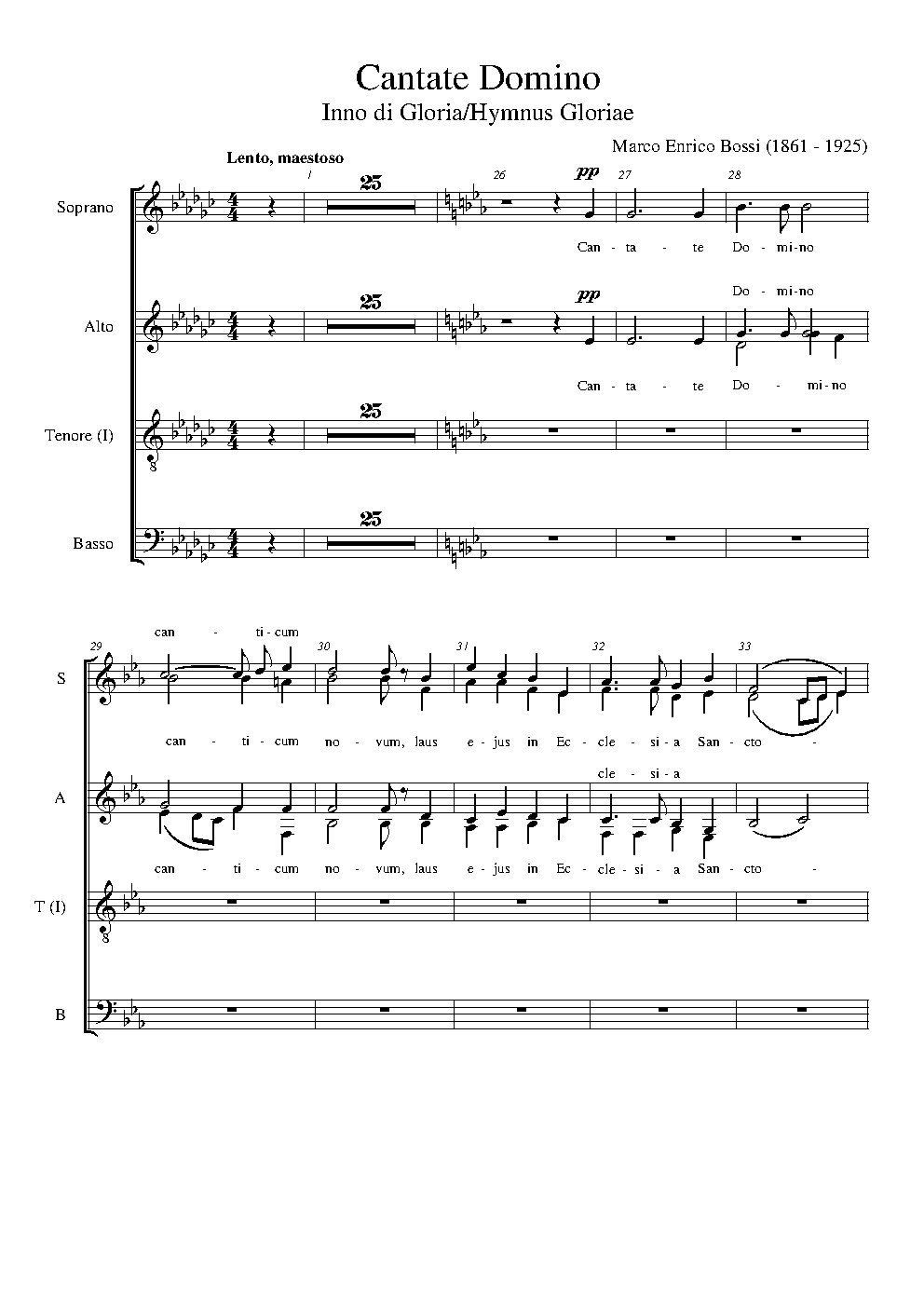 Cantate Domino
