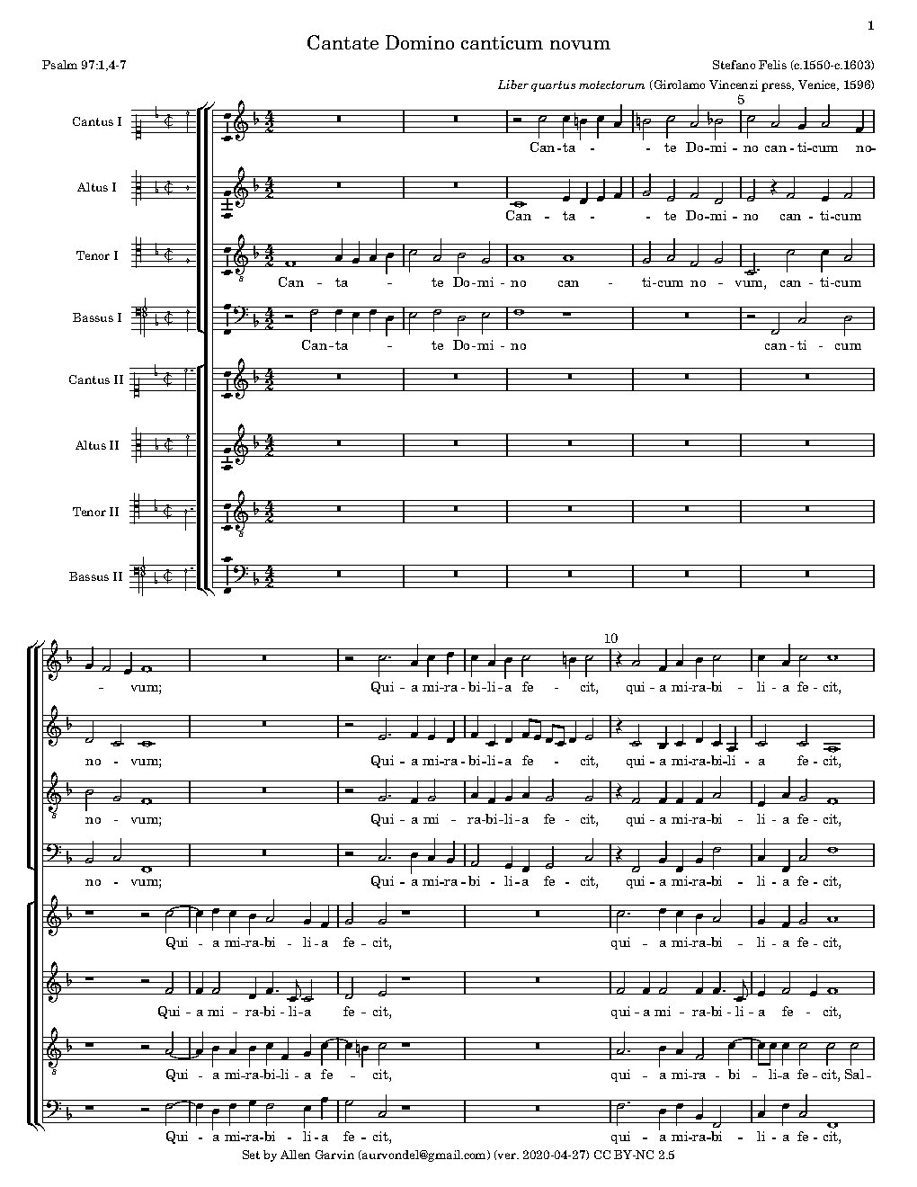 Cantate Domino