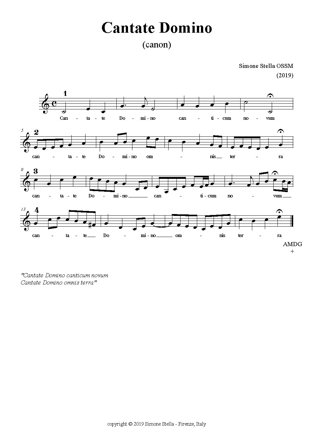 Cantate Domino (canon)