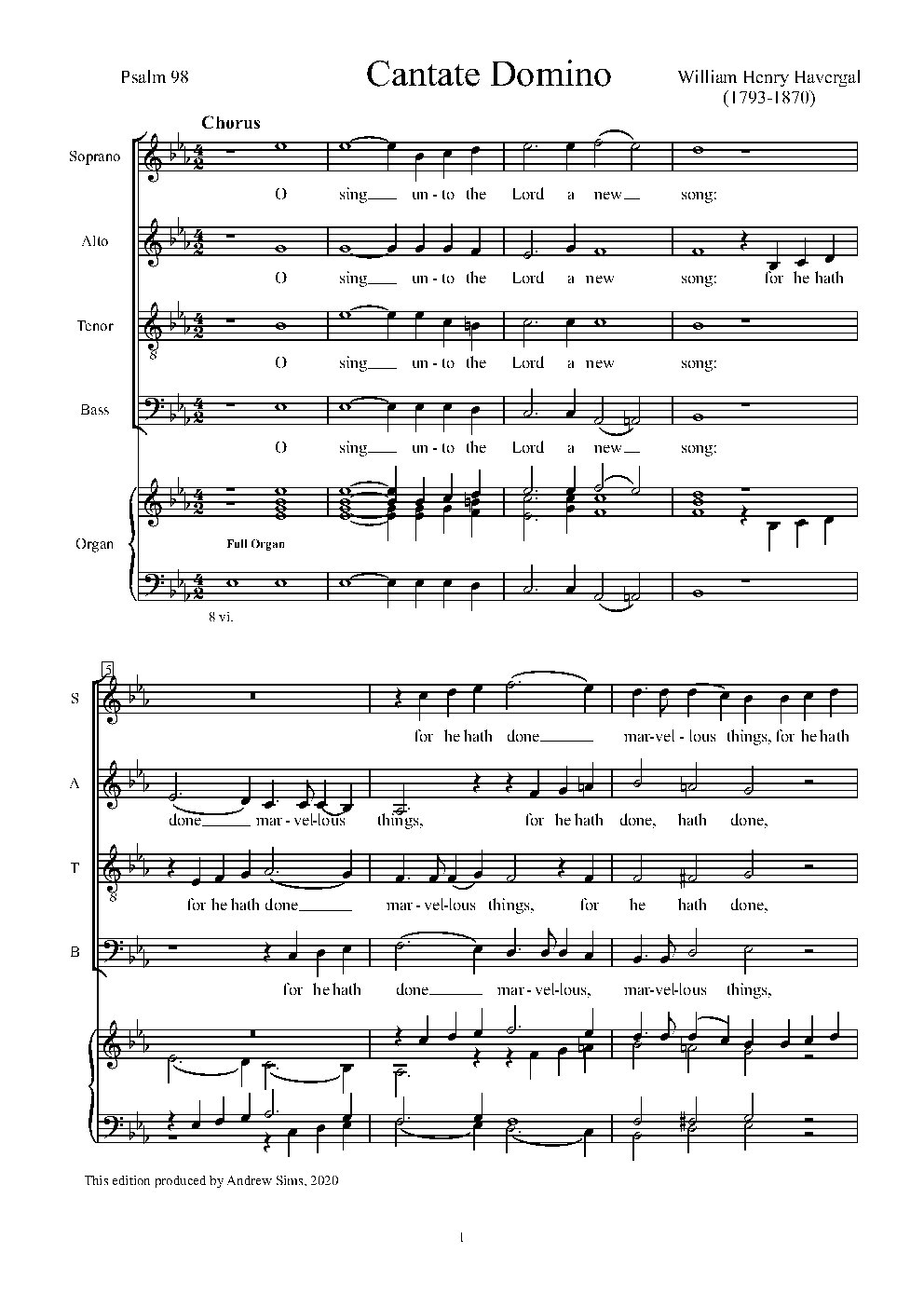 Cantate Domino - Choir Script PDF Thumbnail