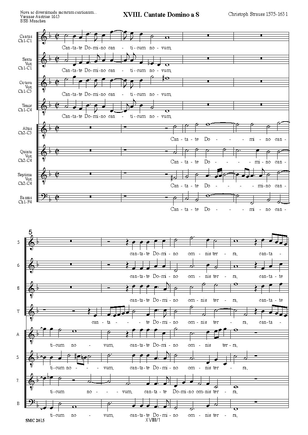 Cantate Domino a 8