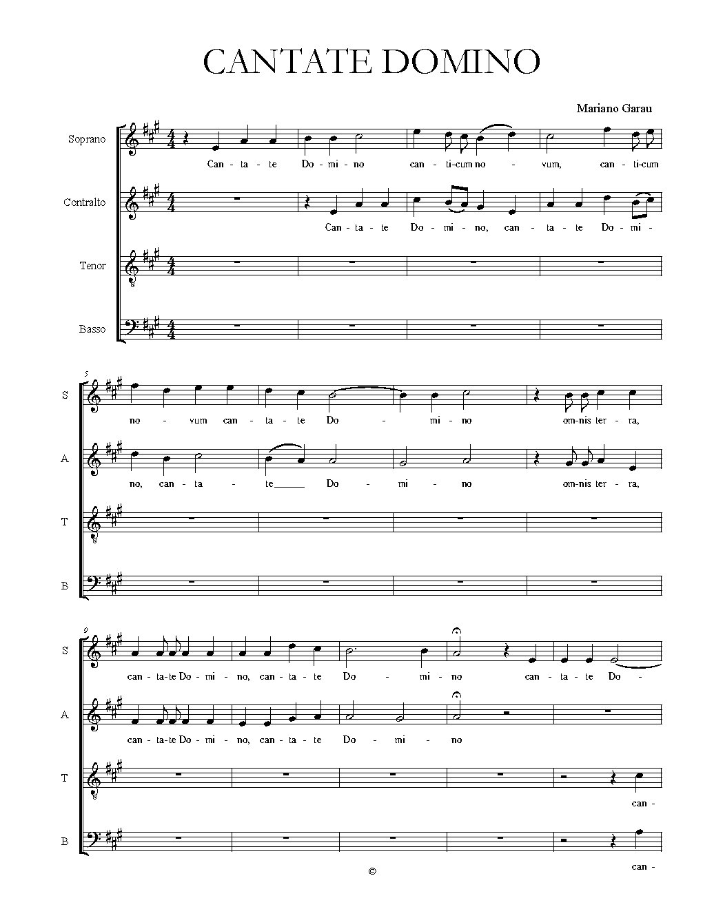 Cantate Domino III - Choir Script PDF Thumbnail