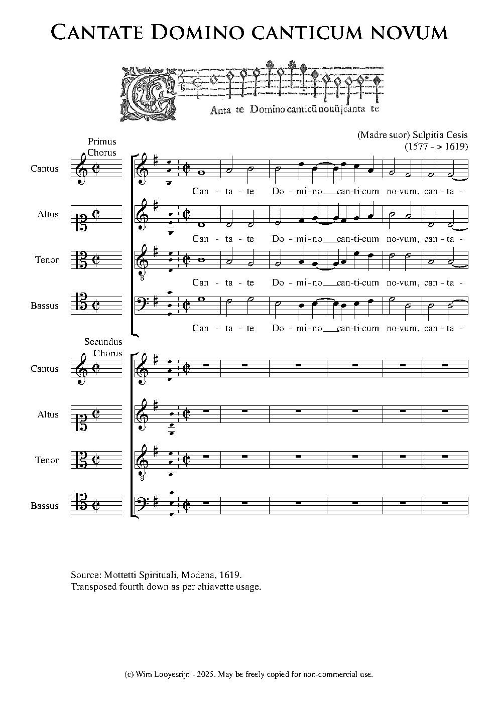 Cantate Domino