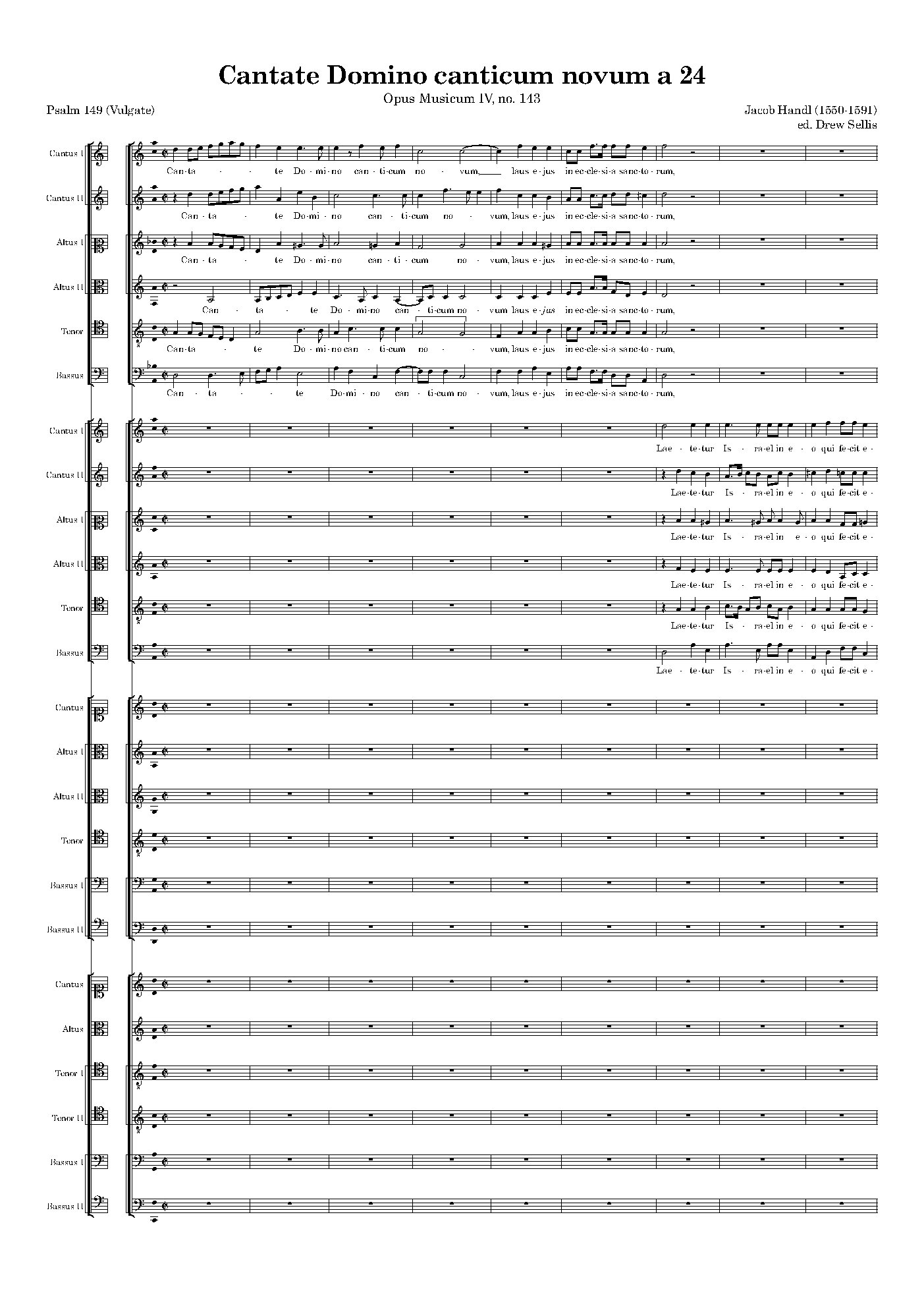 Cantate Domino a 24 - Choir Script PDF Thumbnail