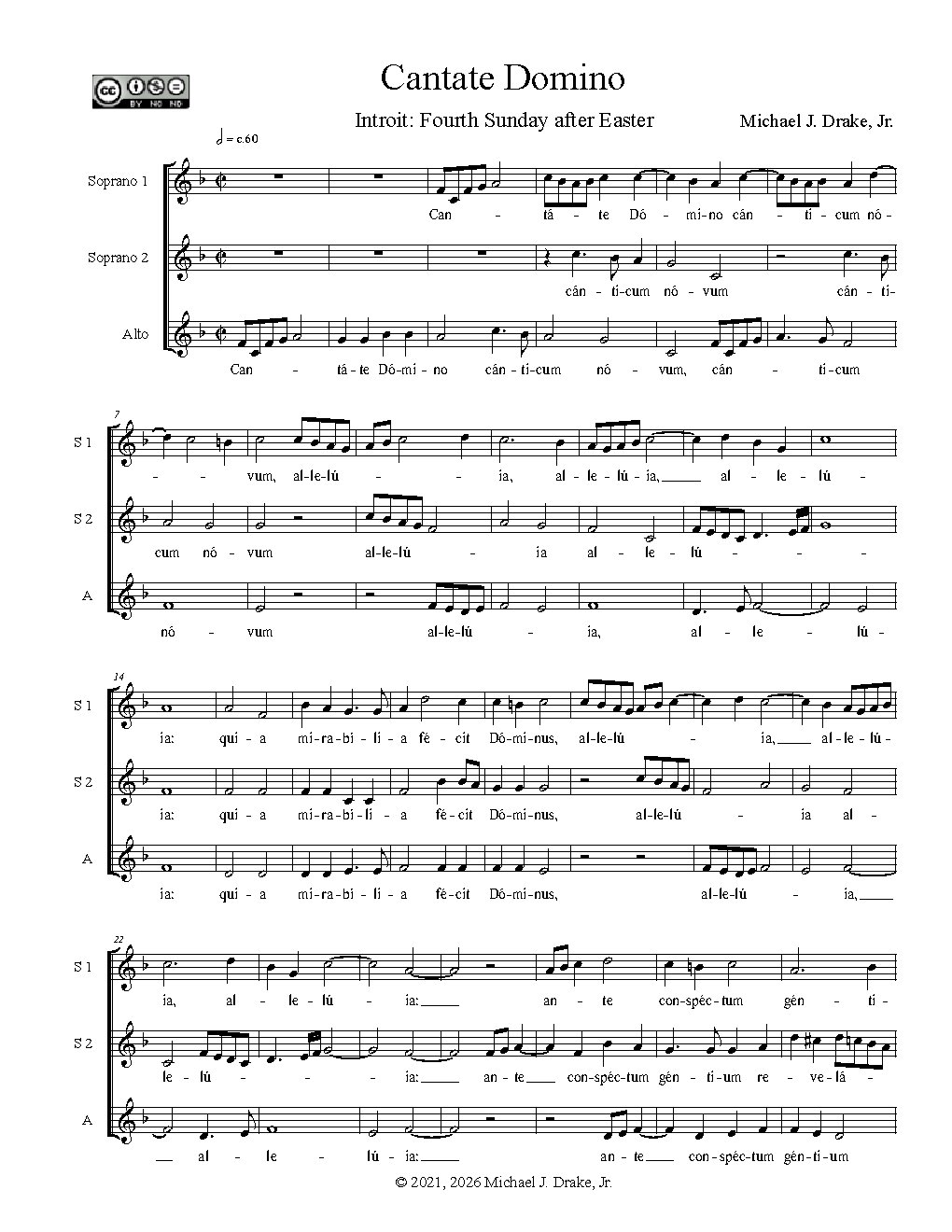 Cantate Domino