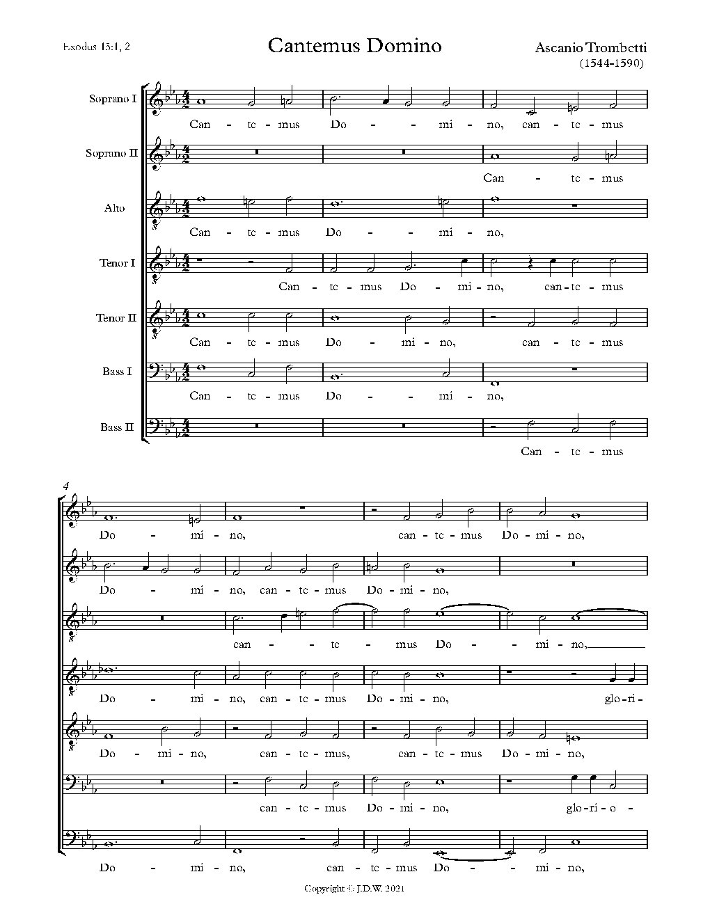 Cantemus Domino