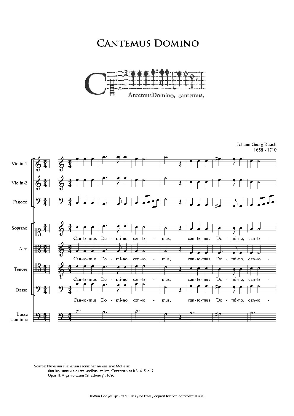 Cantemus Domino - Choir Script PDF Thumbnail