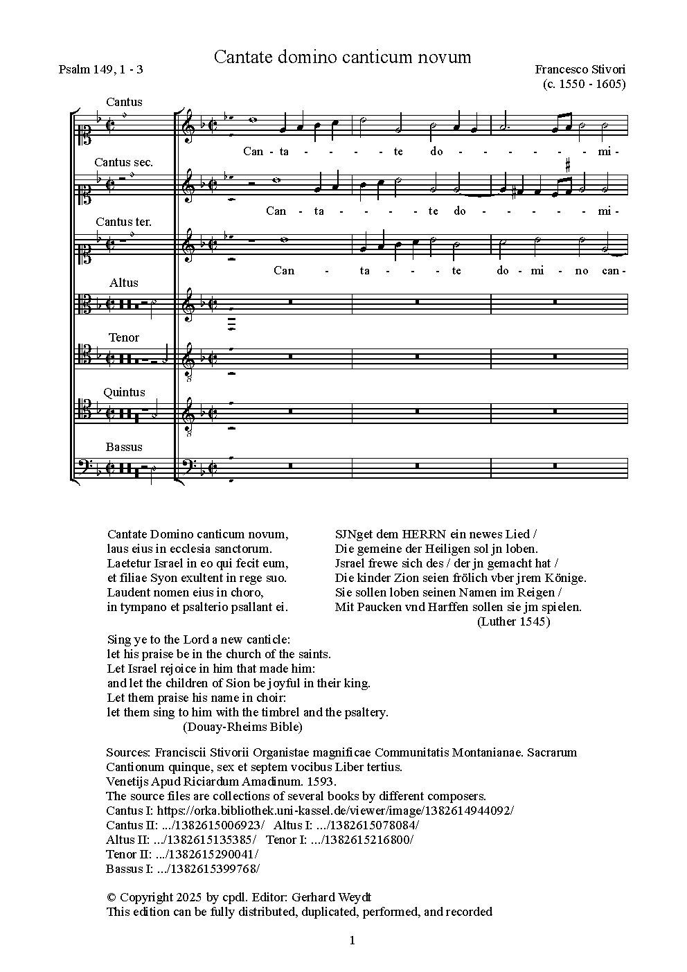 Cantate domino canticum novum