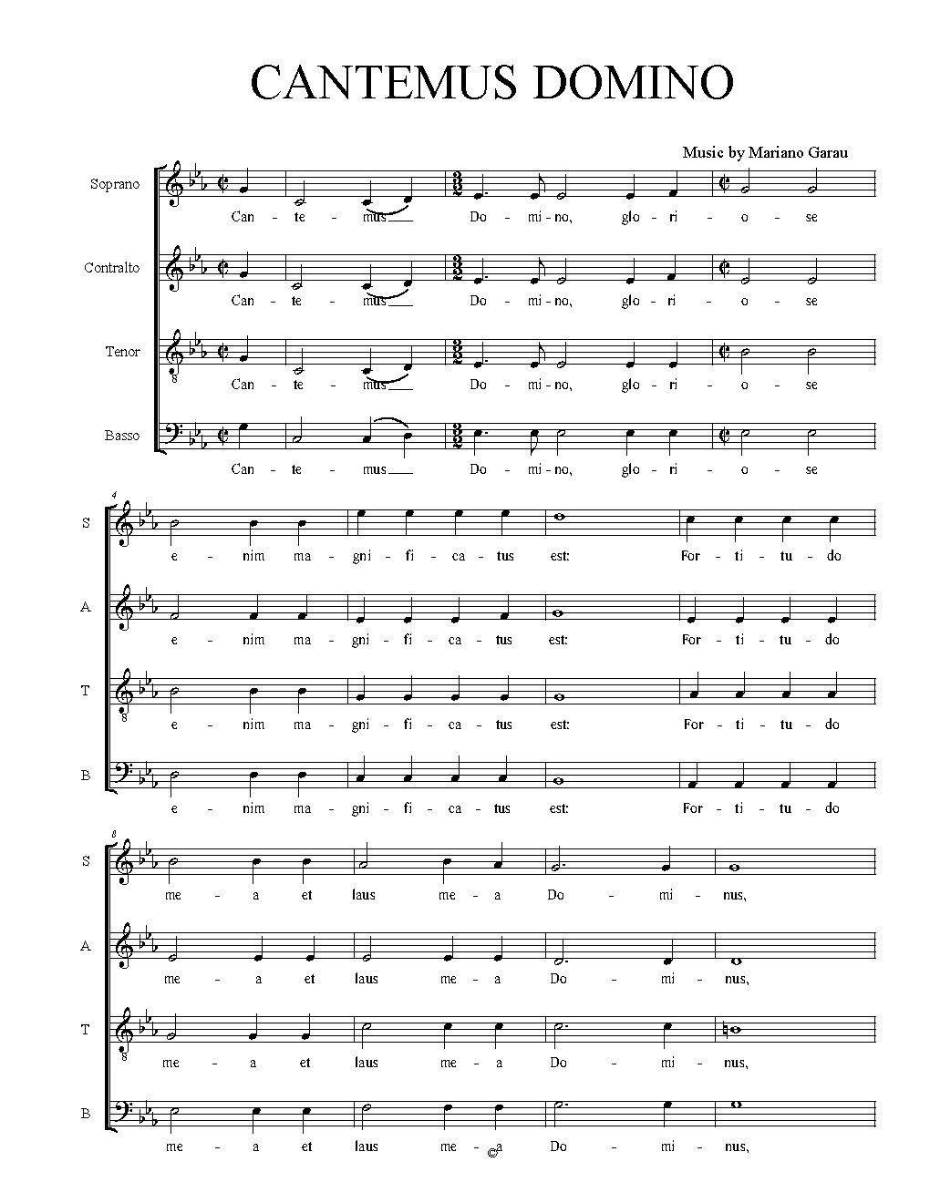 Cantemus Domino
