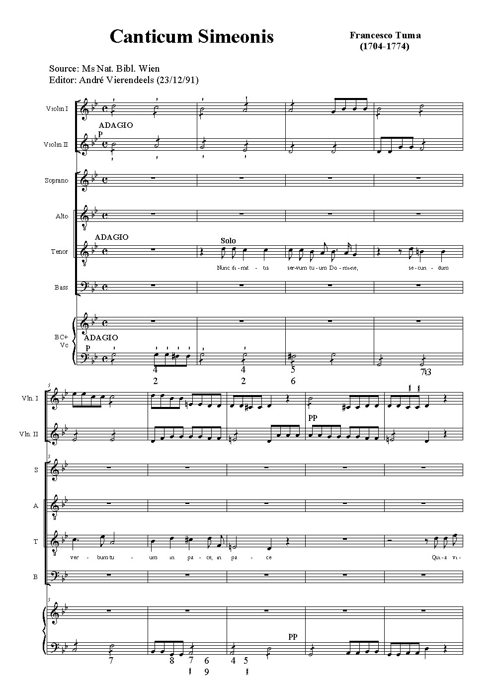 Canticum Simeonis - Choir Script PDF Thumbnail