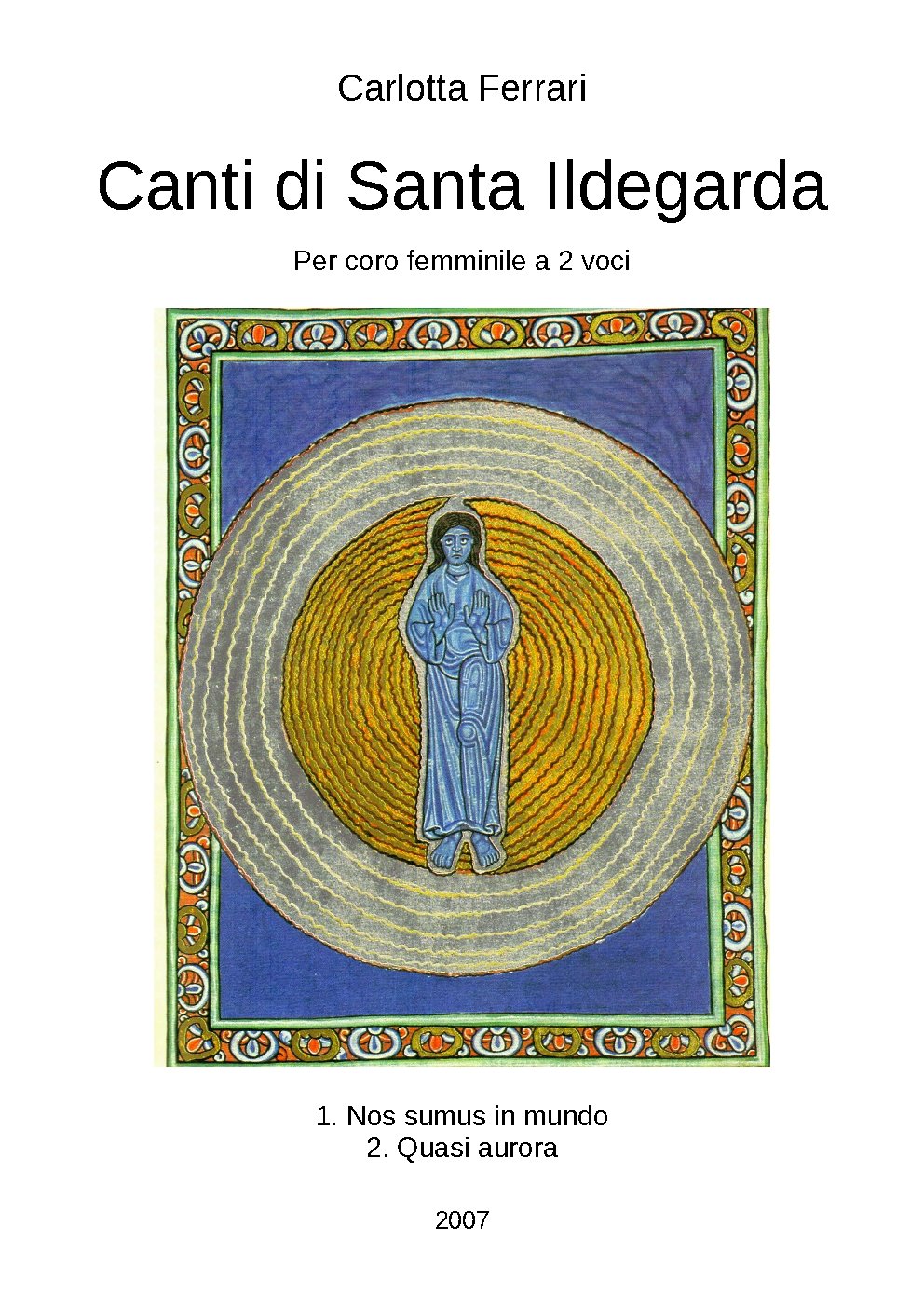 Canti di Santa Ildegarda - Choir Script PDF Thumbnail