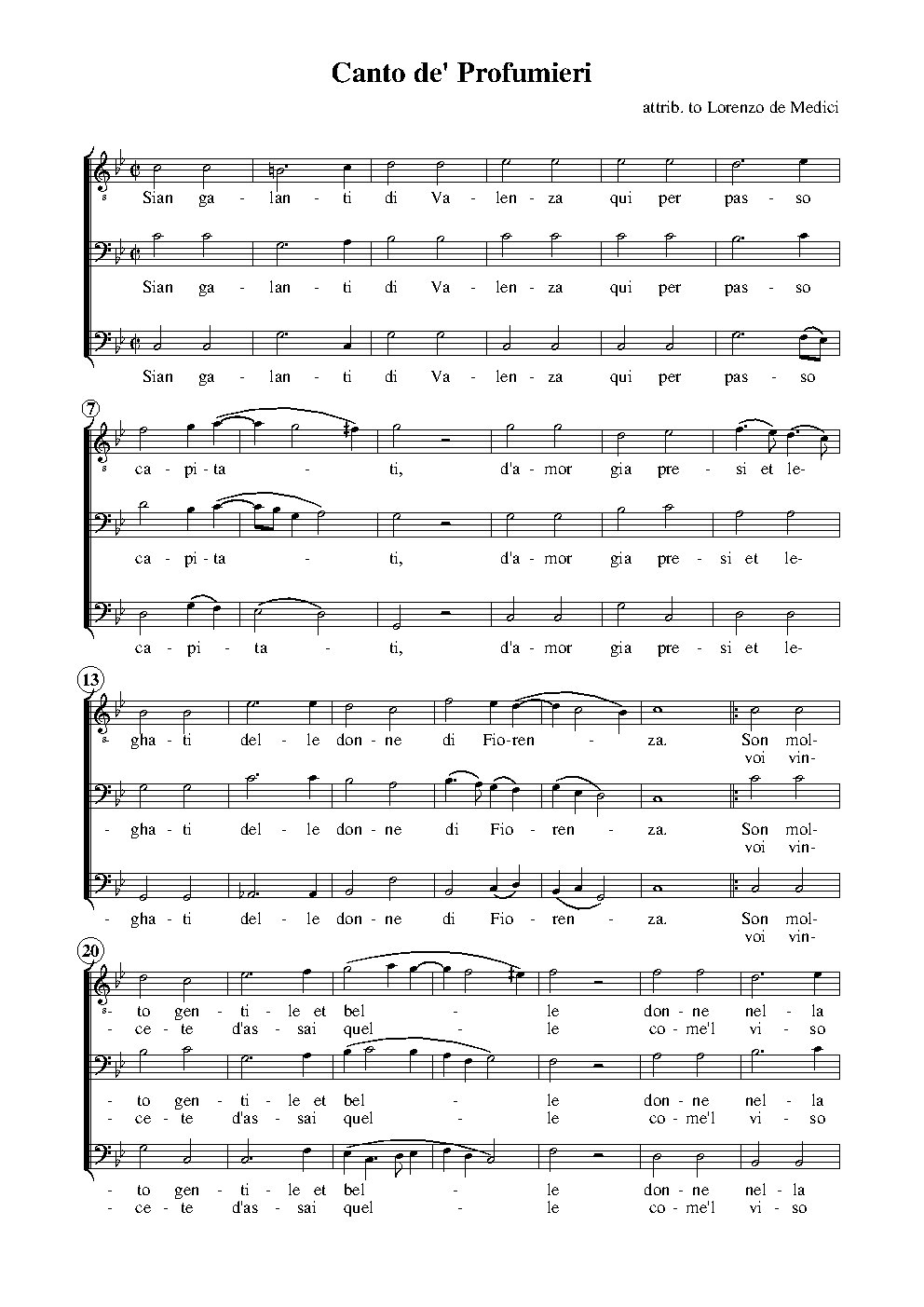 Canto de Profumieri