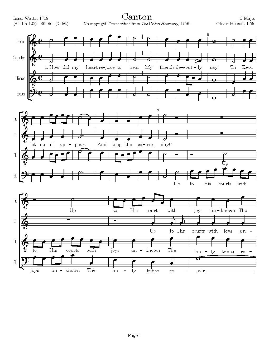 Canton - Choir Script PDF Thumbnail