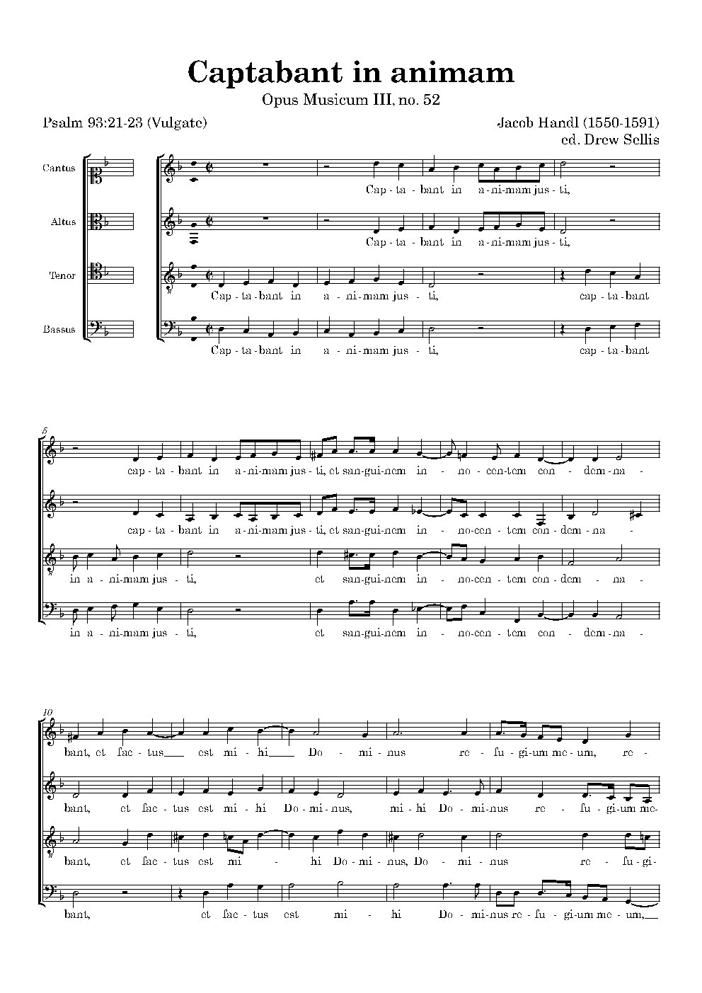 Captabant in animam - Choir Script PDF Thumbnail