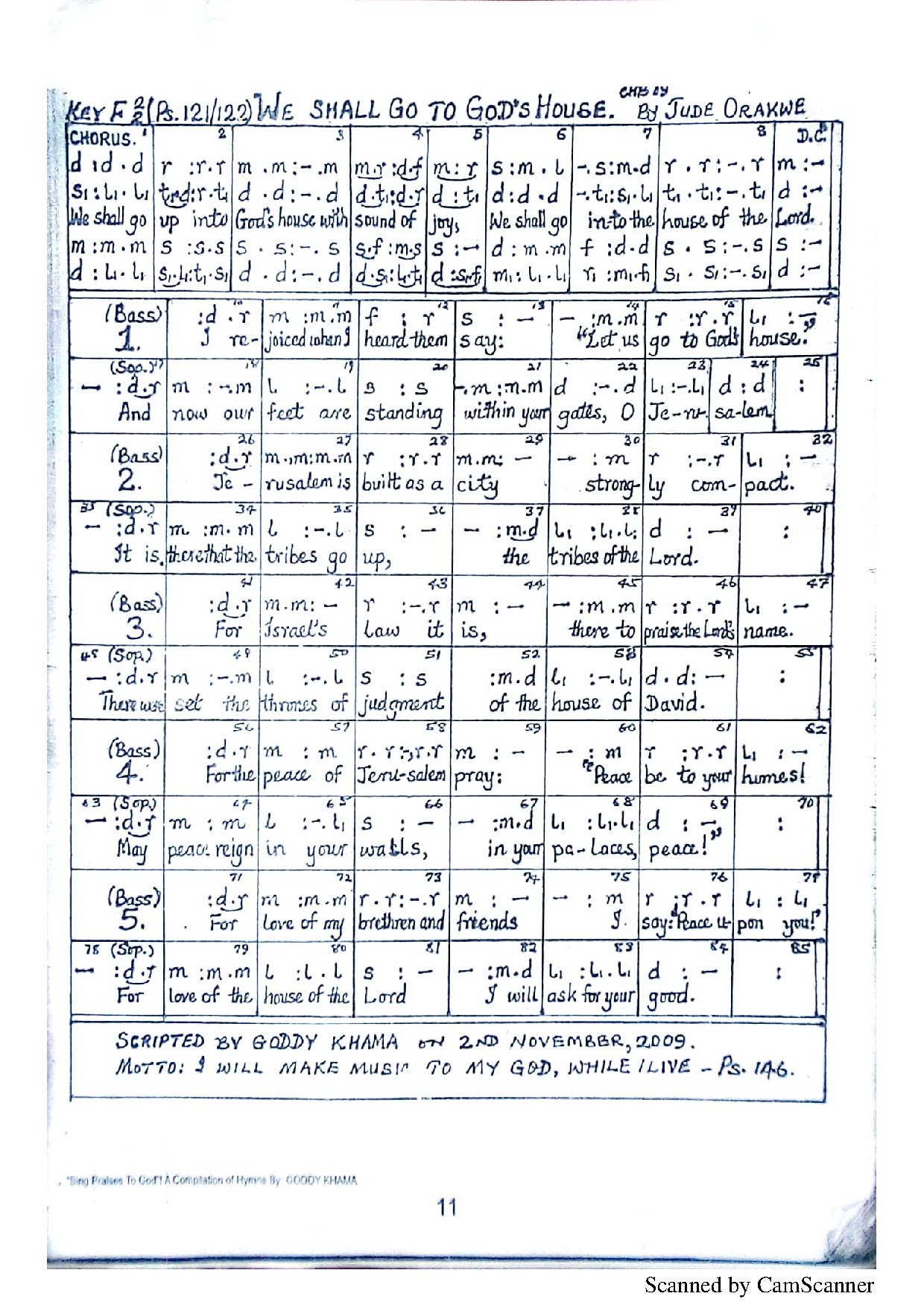 We Shall Go To God S House - Download Choir Script PDF