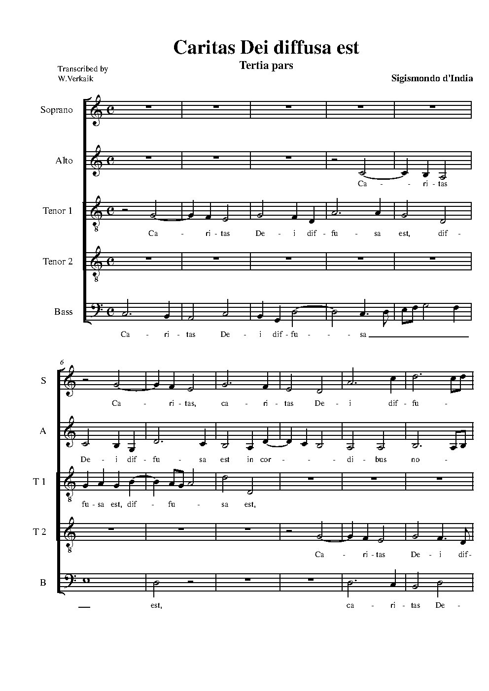 Caritas Dei diffusa est (Tertia pars)