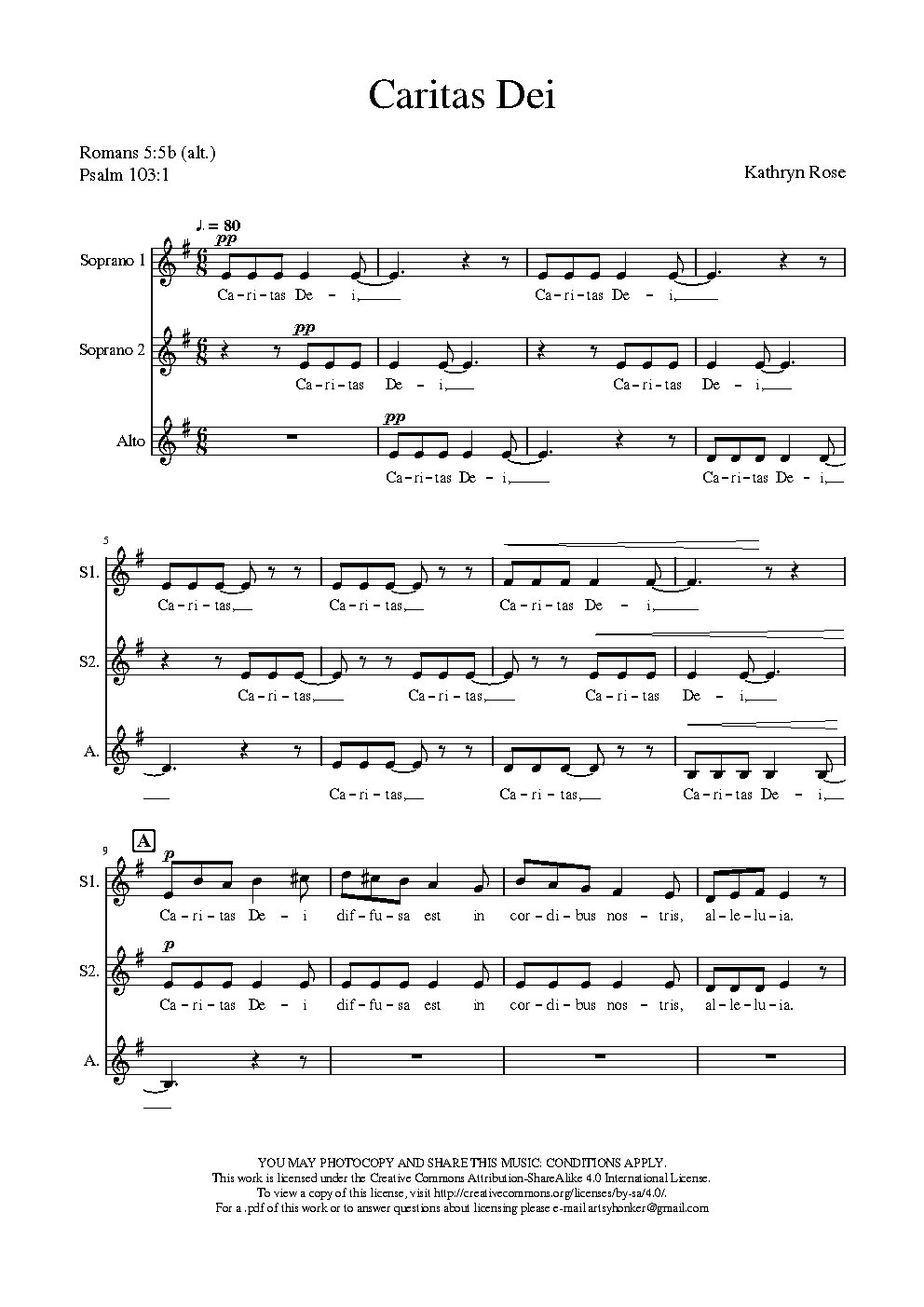 Caritas Dei - Choir Script PDF Thumbnail