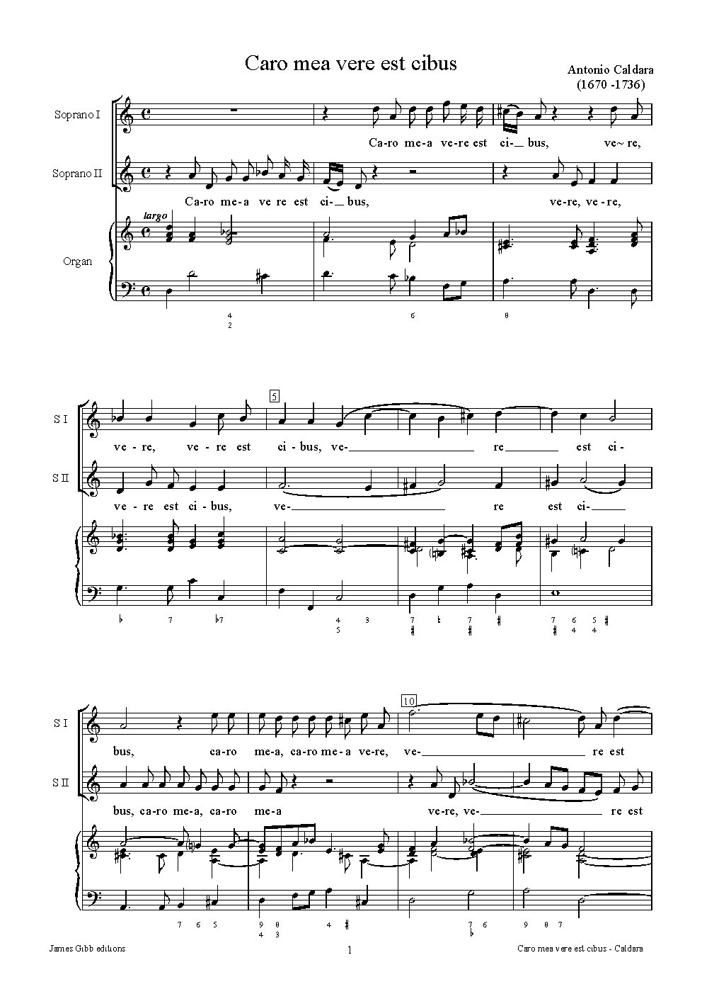 Caro mea vere est cibus - Choir Script PDF Thumbnail