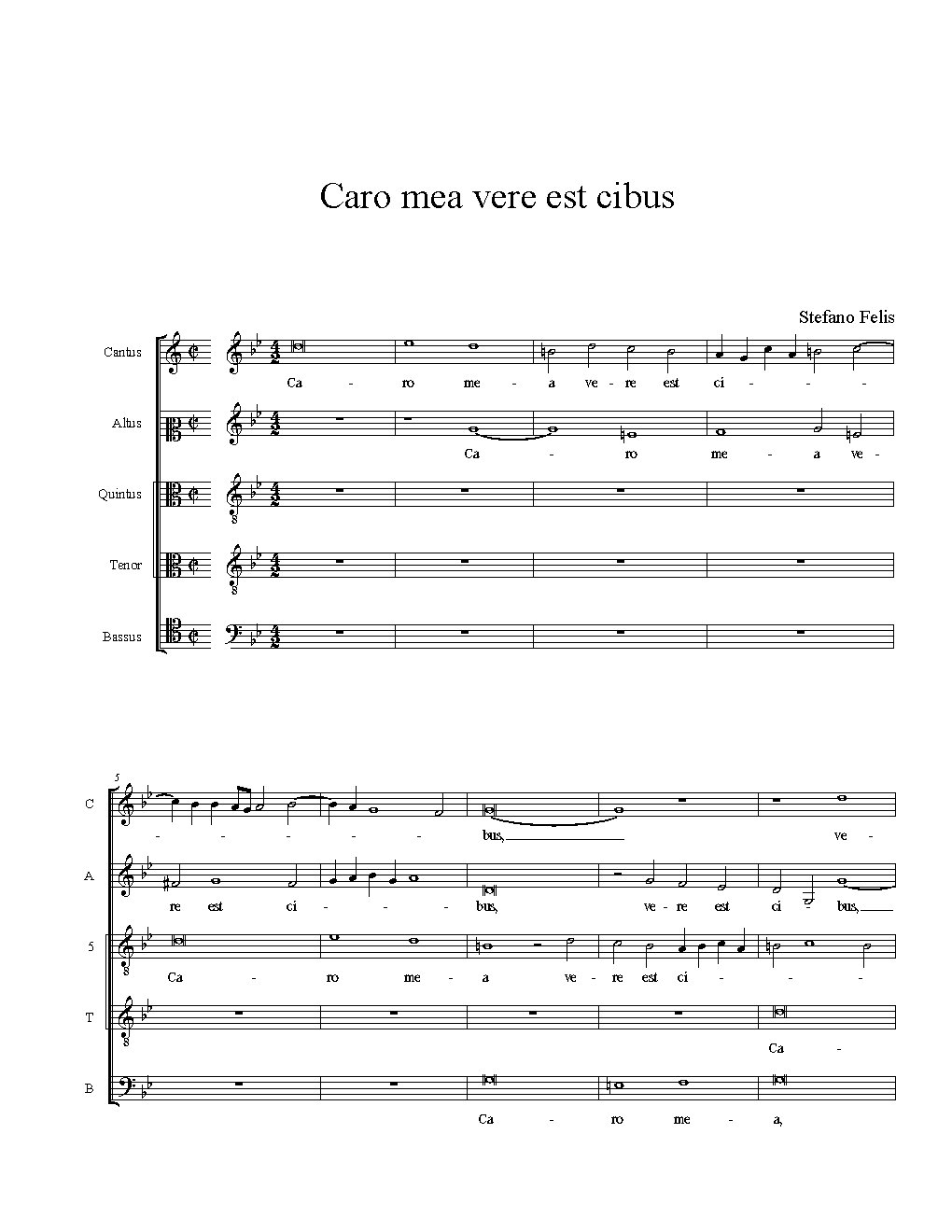 Caro mea vere est cibus