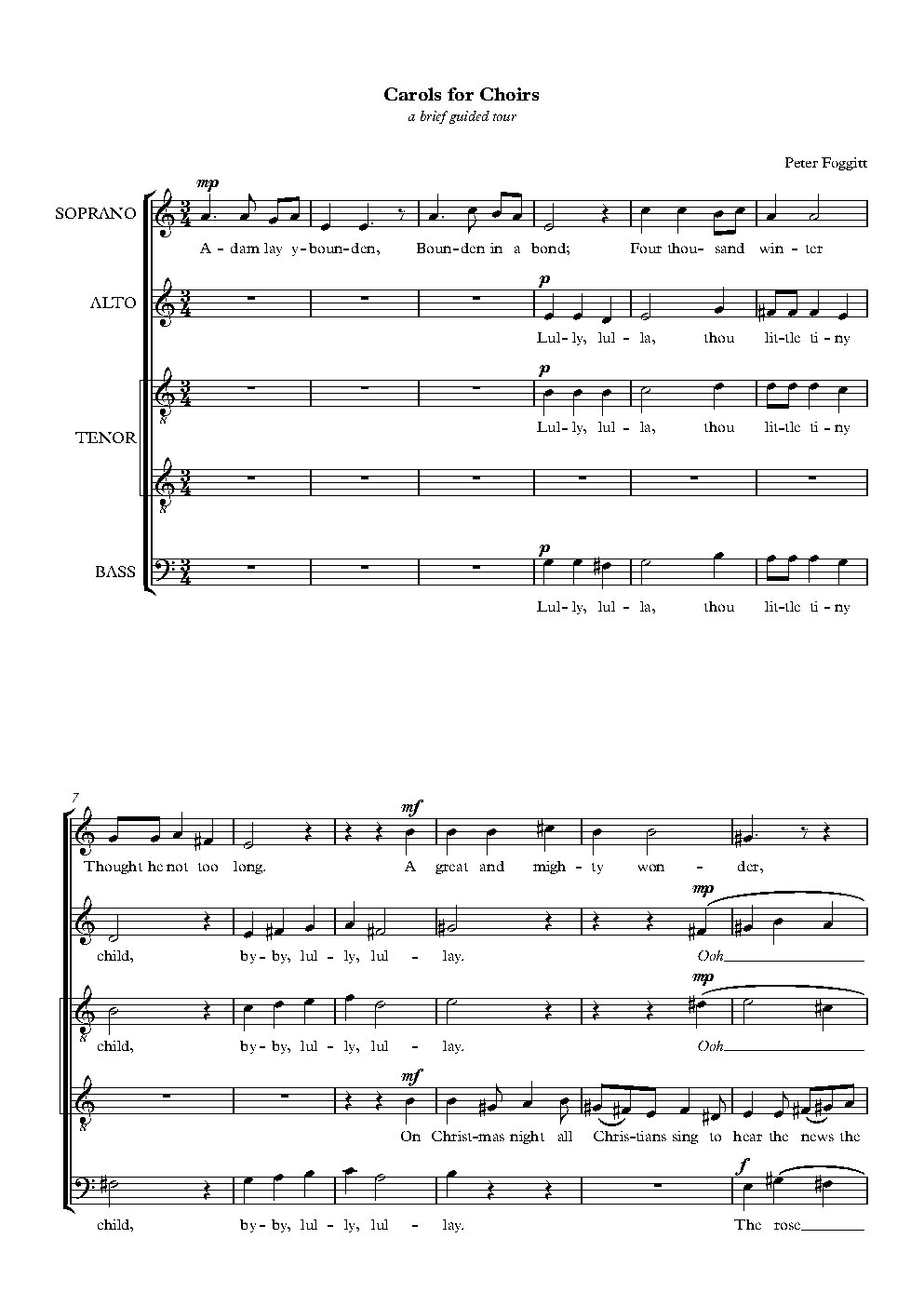 Carols for Choirs