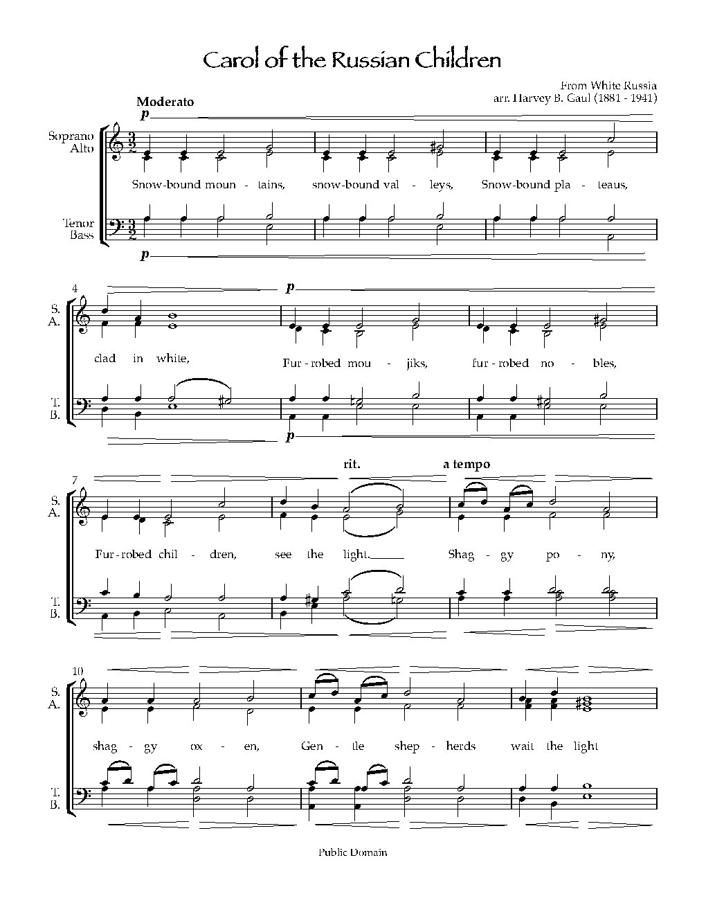 Carol of the Russian Children