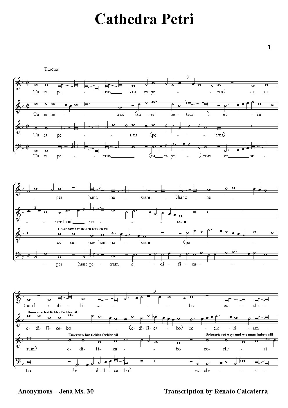 Cathedra Petri - Proprium