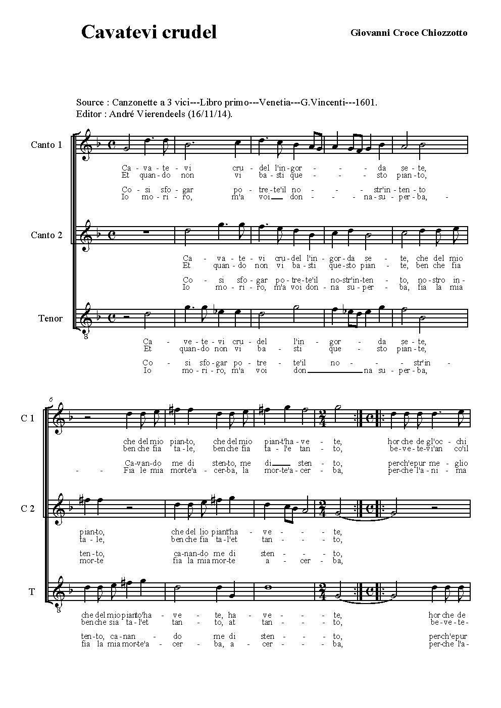 Cavatevi crudel